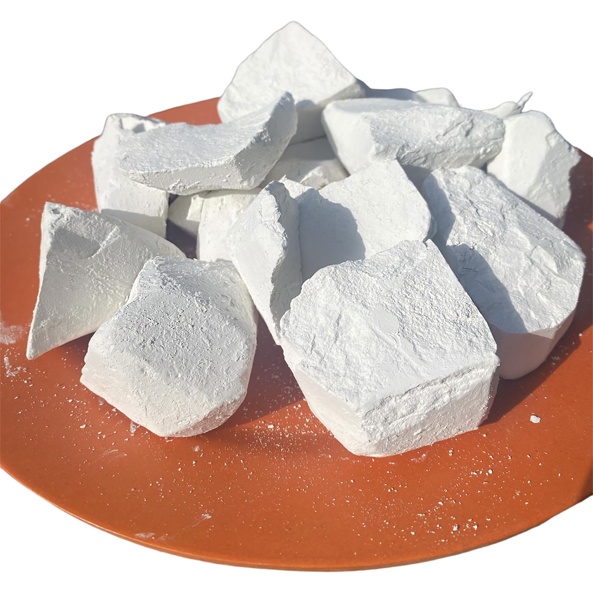 Organic Edible Chalk for Pica & ASMR - Natural Crunchy White Chalk Chunks (4oz/115g) - Ukrainian Sourced, Perfect for Stress Relief, Sensory Play & Dietary Needs