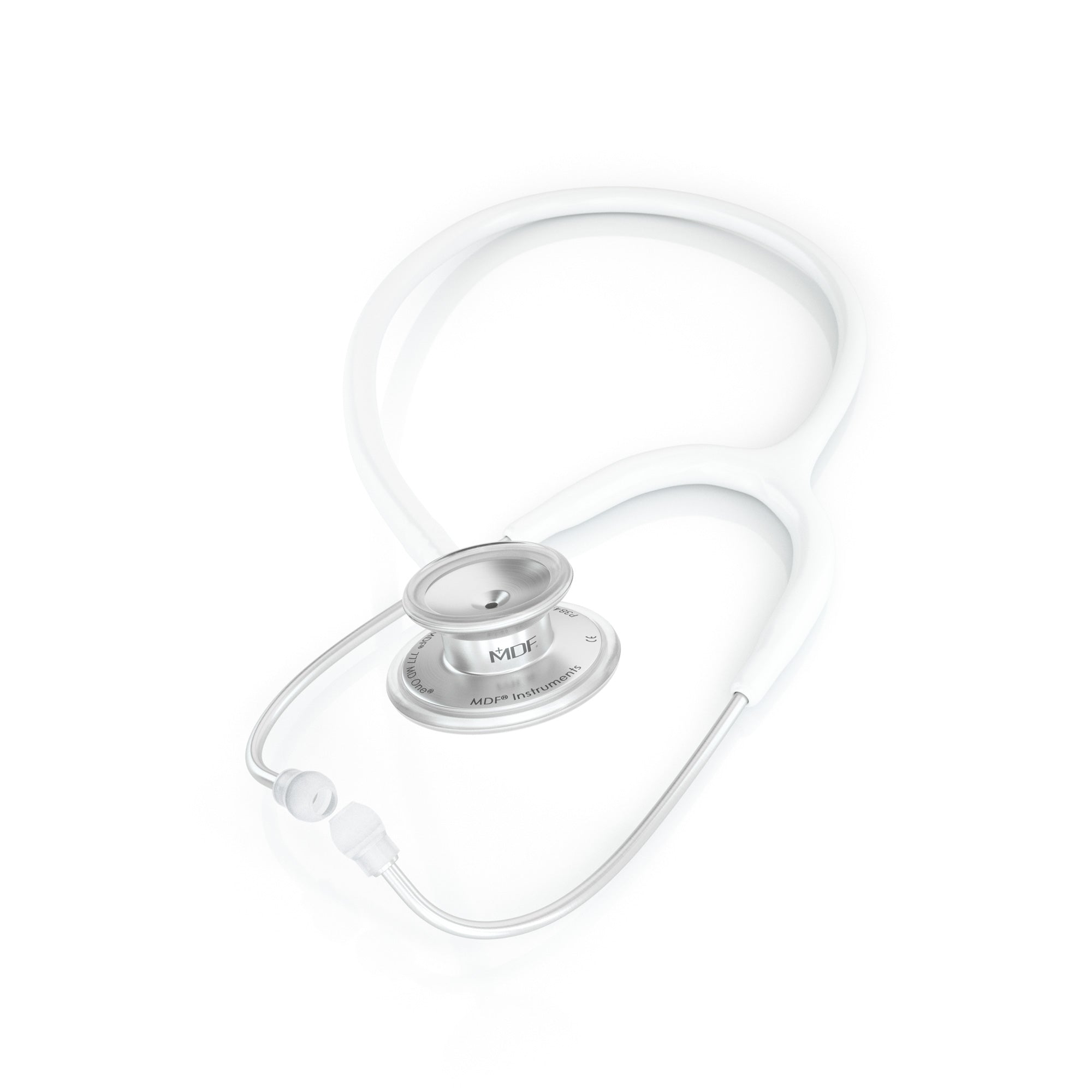 MD One® Adult Stethoscope - Professional Medical Stethoscope for Doctors & Nurses - High-Quality White Stethoscope for Accurate Diagnosis & Patient Care - Ideal for Hospitals, Clinics & Home Health Use