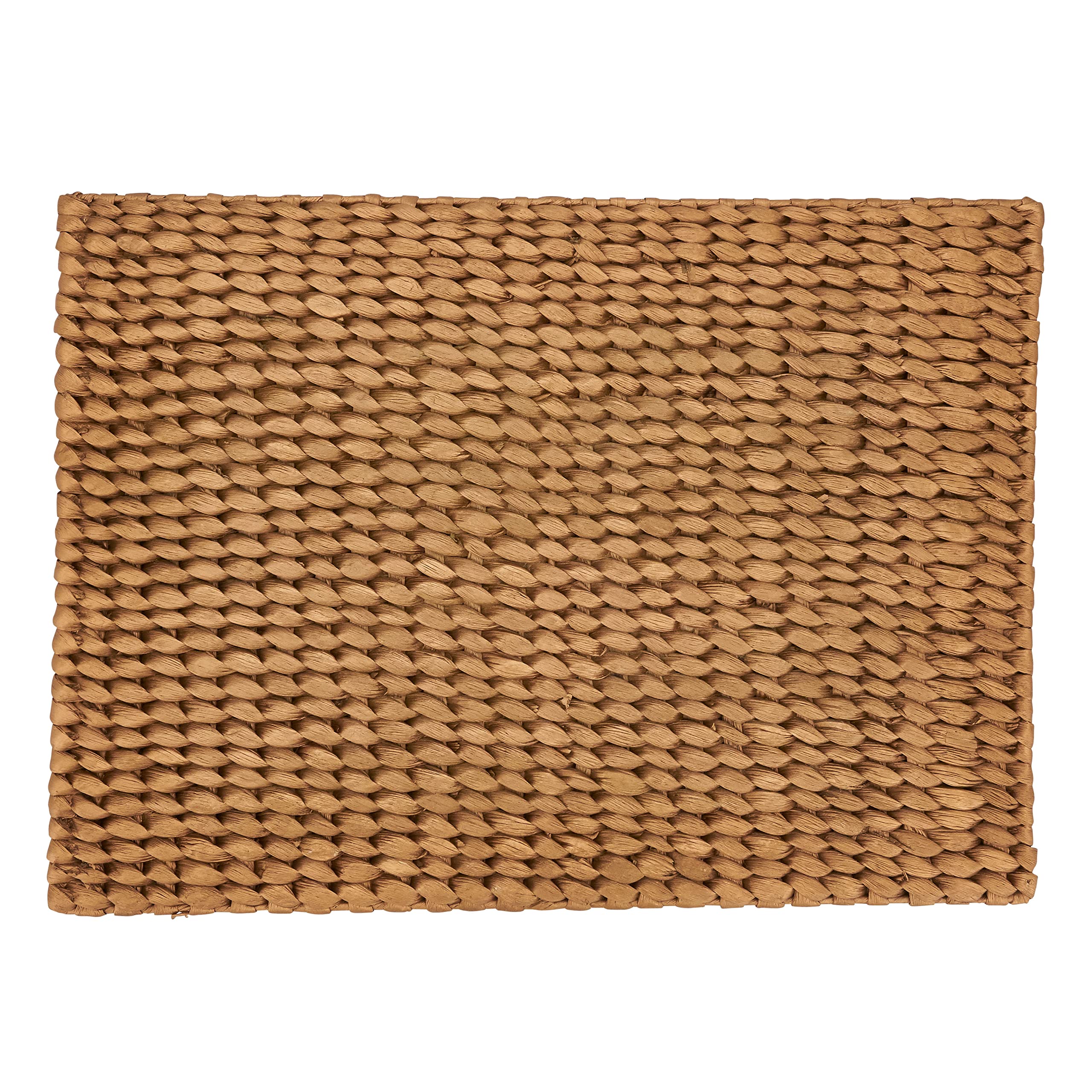Eco-Friendly Woven Water Hyacinth Placemats Set of 4 - Natural Round Table Mats for Dining, Kitchen, and Outdoor Picnic Use