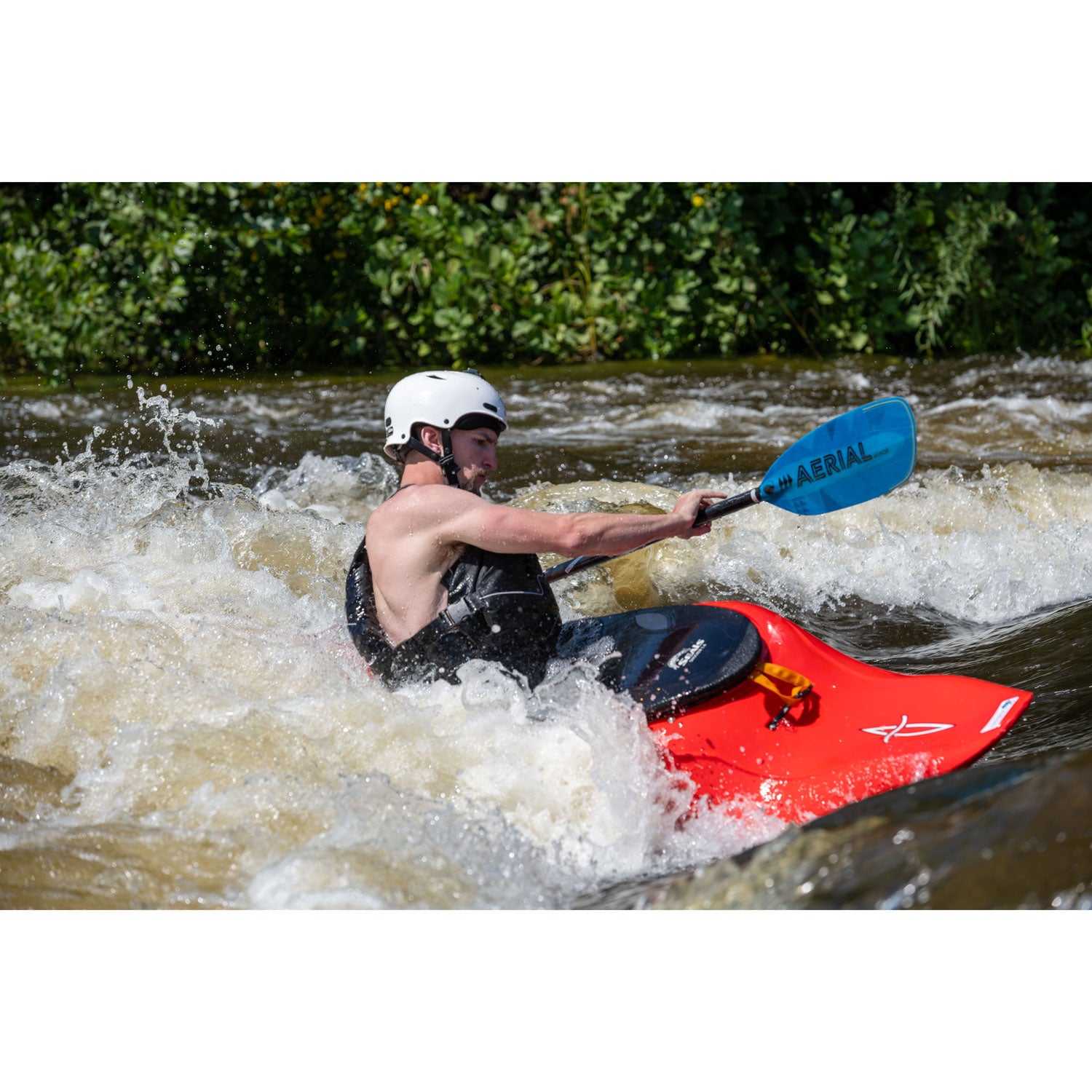 Aqua Bound Aerial Minor Carbon Straight Shaft 1-Piece Kayak Paddle - Lightweight & Durable for Touring, Fishing & Recreational Kayaking