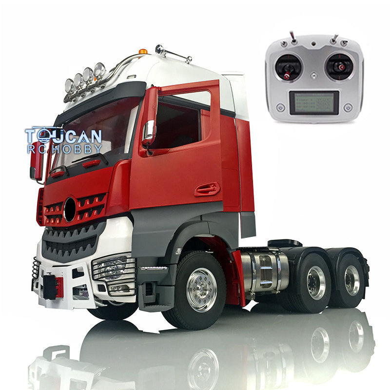 1/14 Scale LESU 6x6 RC Metal Chassis DIY Tractor Truck Model Kit with Light, Sound, Radio Control, Motor, Servo & Accessories - Perfect for RC Hobbyists, Off-Road Play and Collectors Display