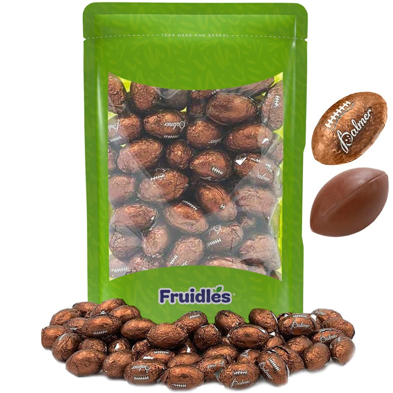 Kosher Certified Football Milk Chocolate - 2 Pounds Bulk Sports Themed Chocolates (Soccer Ball, Baseball Shapes) - Perfect for Game Day Parties, Birthday Gifts & Holiday Treats