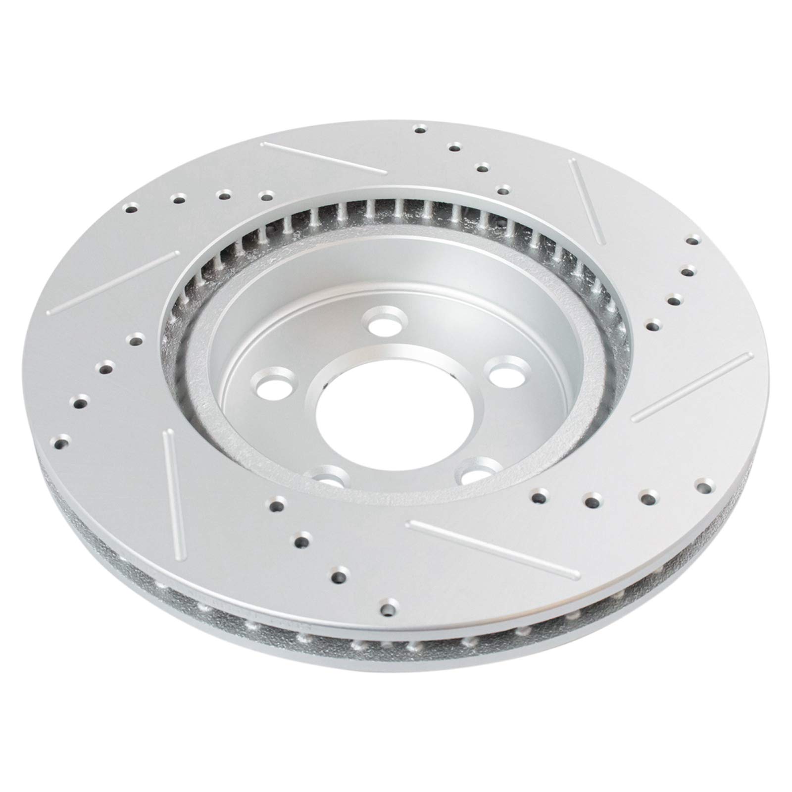 TRQ Front Brake Calipers with Ceramic Pads & Drilled Rotors - Compatible with Dodge 300, Charger, Magnum - High Performance Braking for Street & Track Use