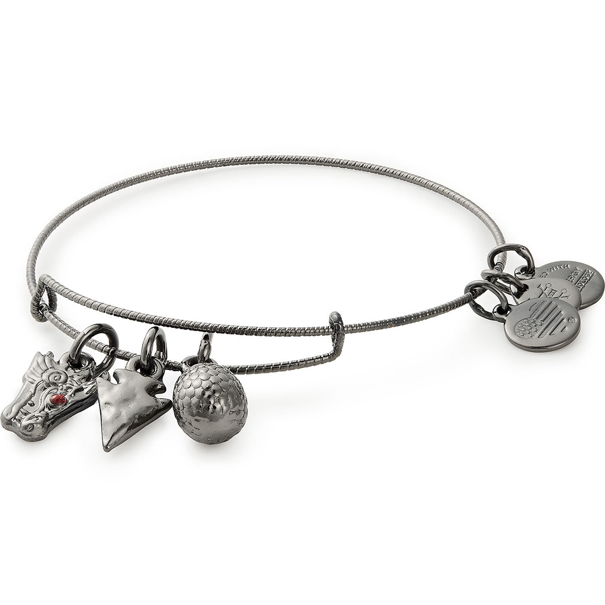 Game of Thrones Targaryen Charm Bangle - Dragon Inspired Jewelry for Women - Perfect for Cosplay, Gifts & Fantasy Fashion Accessories