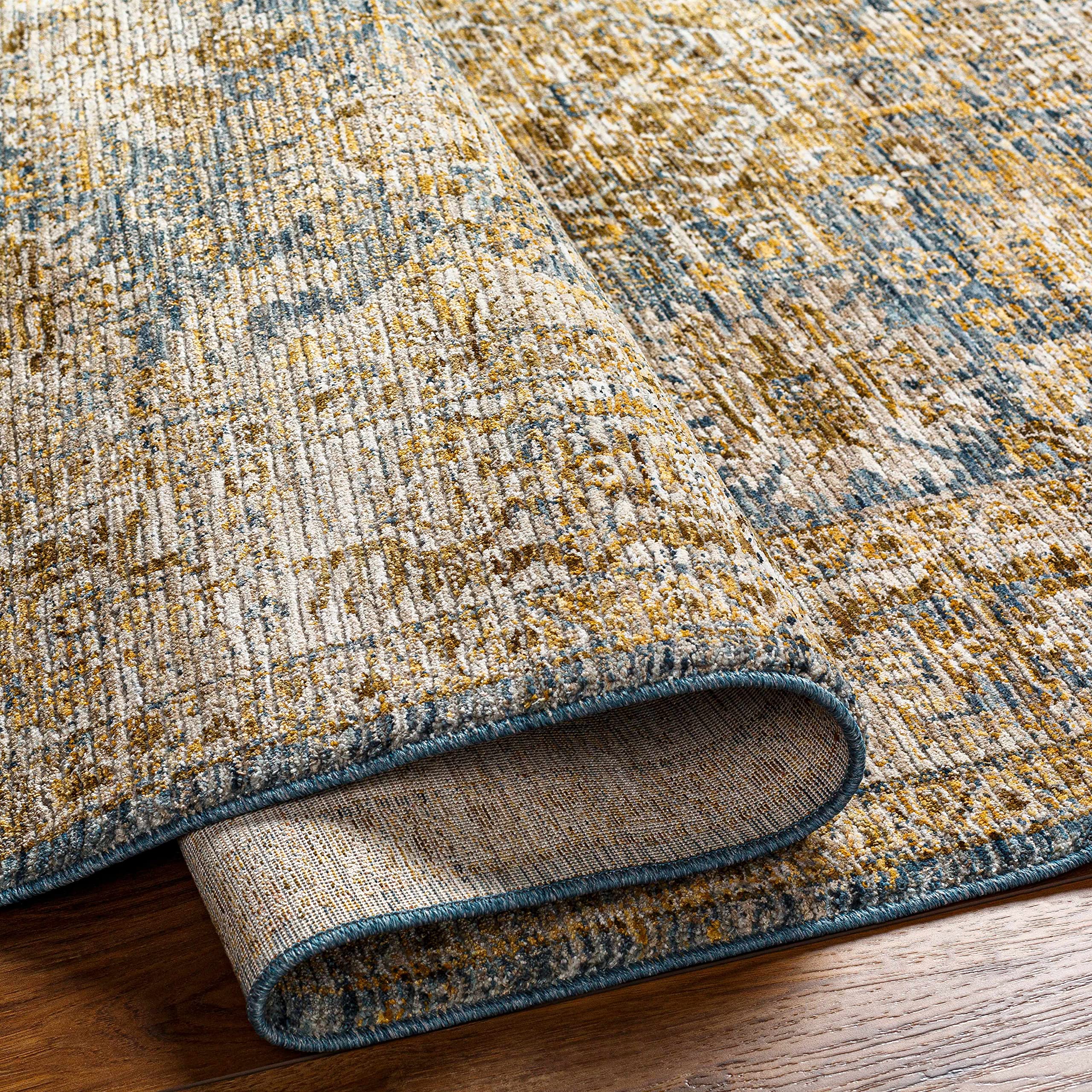 Premium Hauteloom Ange Area Rug for Living Room & Bedroom - Soft & Durable in Brown, Gray, Beige - 2'7