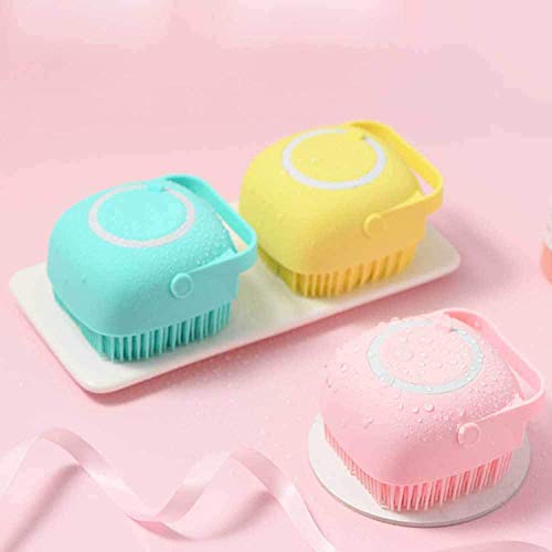 Rakulo Silicone Bubble Bath Brush - Ultra Soft Exfoliating Body Scrubber for Shower, Spa & Massage - Gentle Skin Cleansing Brush for Men & Women - Perfect for Dry Brushing & Relaxing Bath Time (Multicolor)