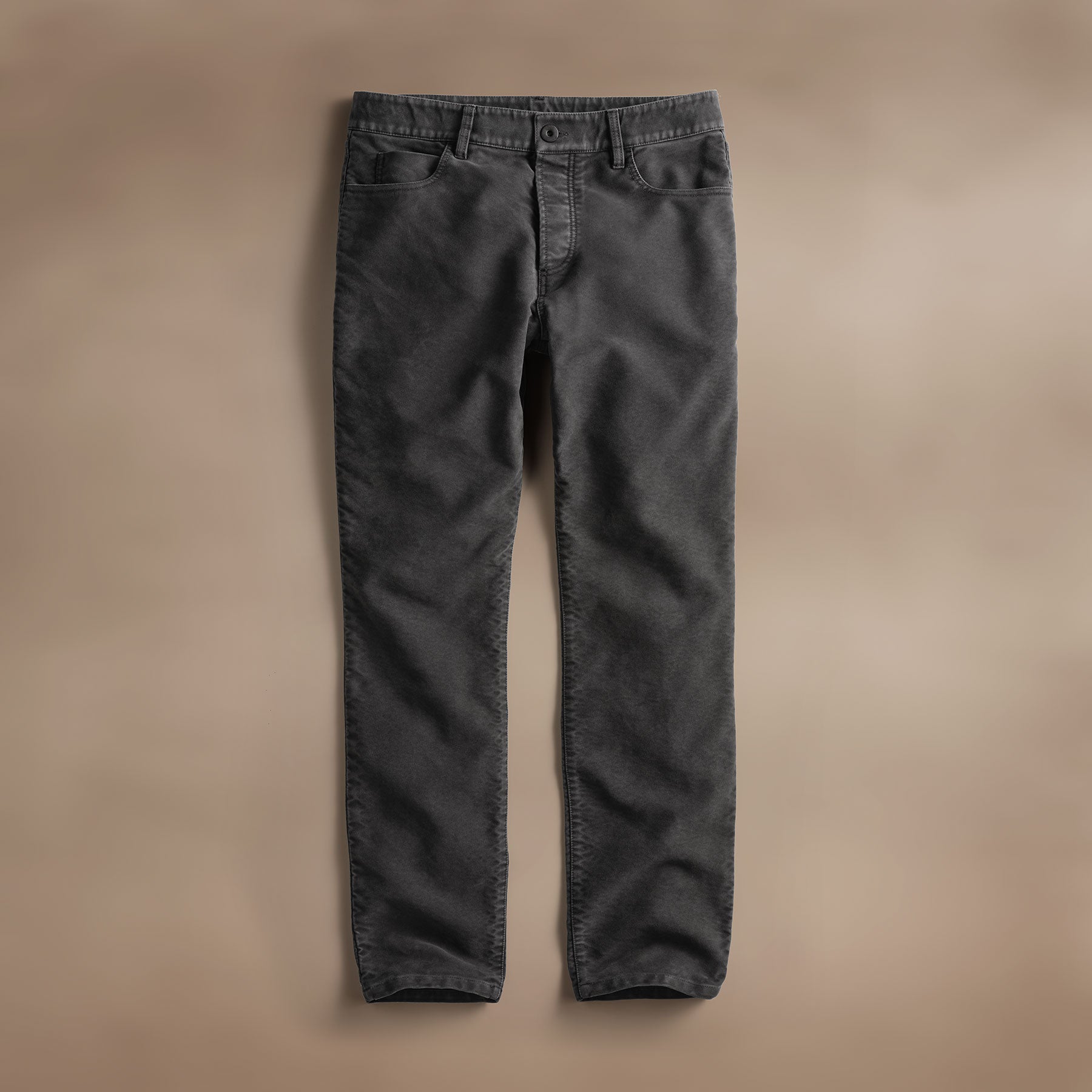 Premium Cotton Moleskin 5-Pocket Pants in Magma Pigment - Comfortable & Durable Men's Casual Trousers for Work, Travel & Everyday Wear