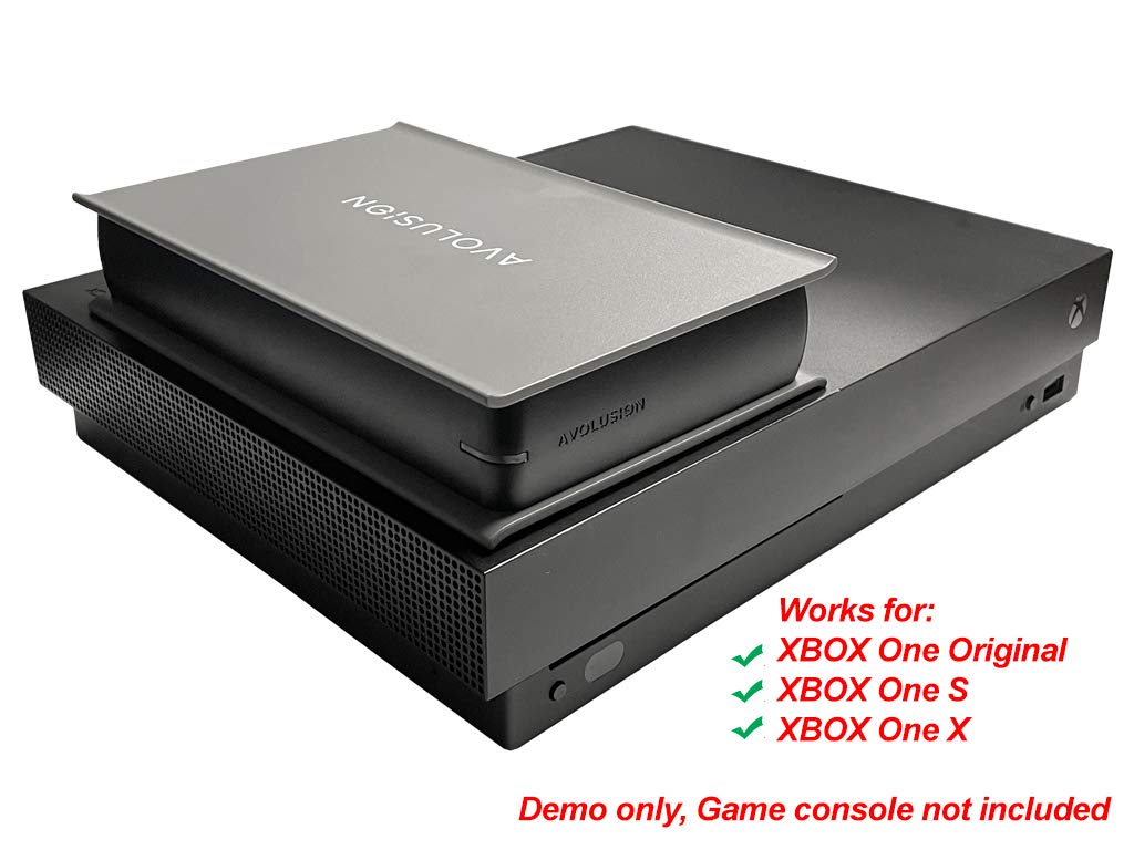 Avolusion PRO-5X Series 4TB USB 3.0 External Hard Drive for Xbox One Original/S/X - High-Speed Gaming Storage (Renewed, Grey) - Perfect for Game Backups & Expanding Console Storage