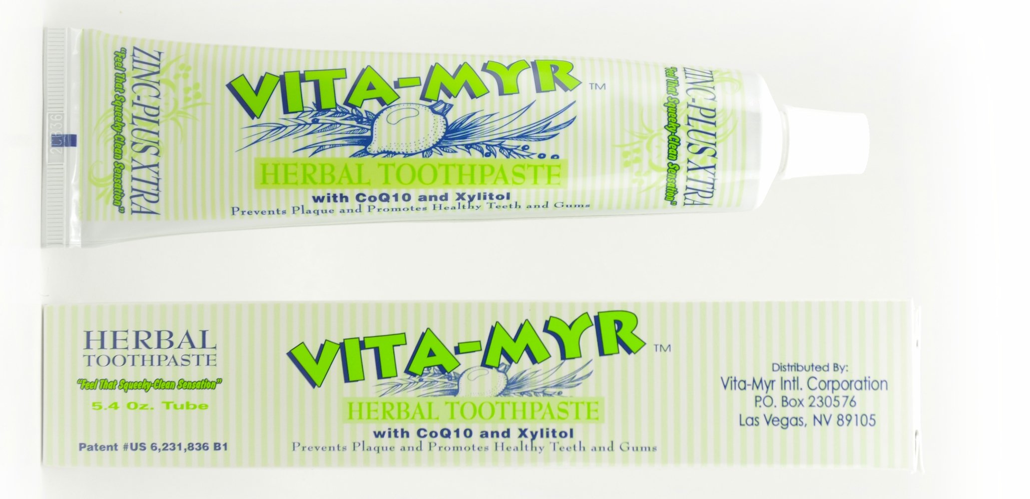 6-Pack Vitamyr 16oz Mouthwash & 6 Tubes 5.4oz Zinc-Plus Xtra Herbal Natural Toothpaste Bundle - Fresh Breath Oral Care Kit for Home, Travel & Daily Use