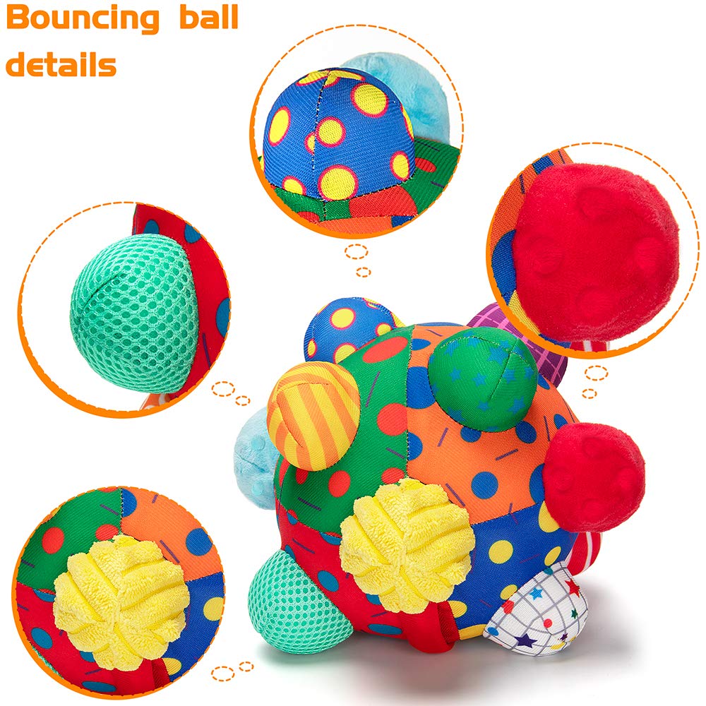 Baby Musical Shake & Dance Ball Toy - Soft Sensory Developmental Bumpy Ball for Infants & Toddlers - Motor Skills Learning Toy for Early Childhood Development - Perfect for Playtime, Nursery & Sensory Play Activities