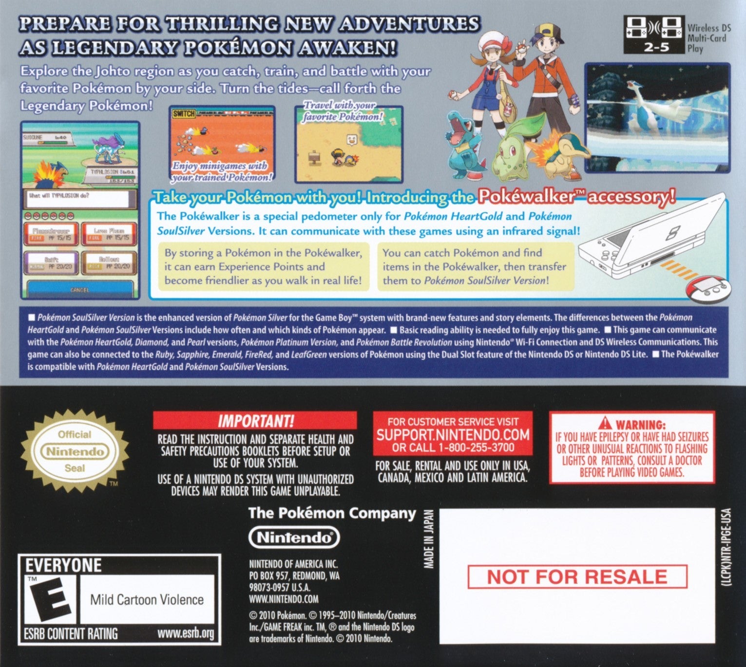 Pokemon SoulSilver Version - Nintendo DS Game | Classic RPG Adventure for Kids & Adults | Perfect for Travel & Family Game Nights