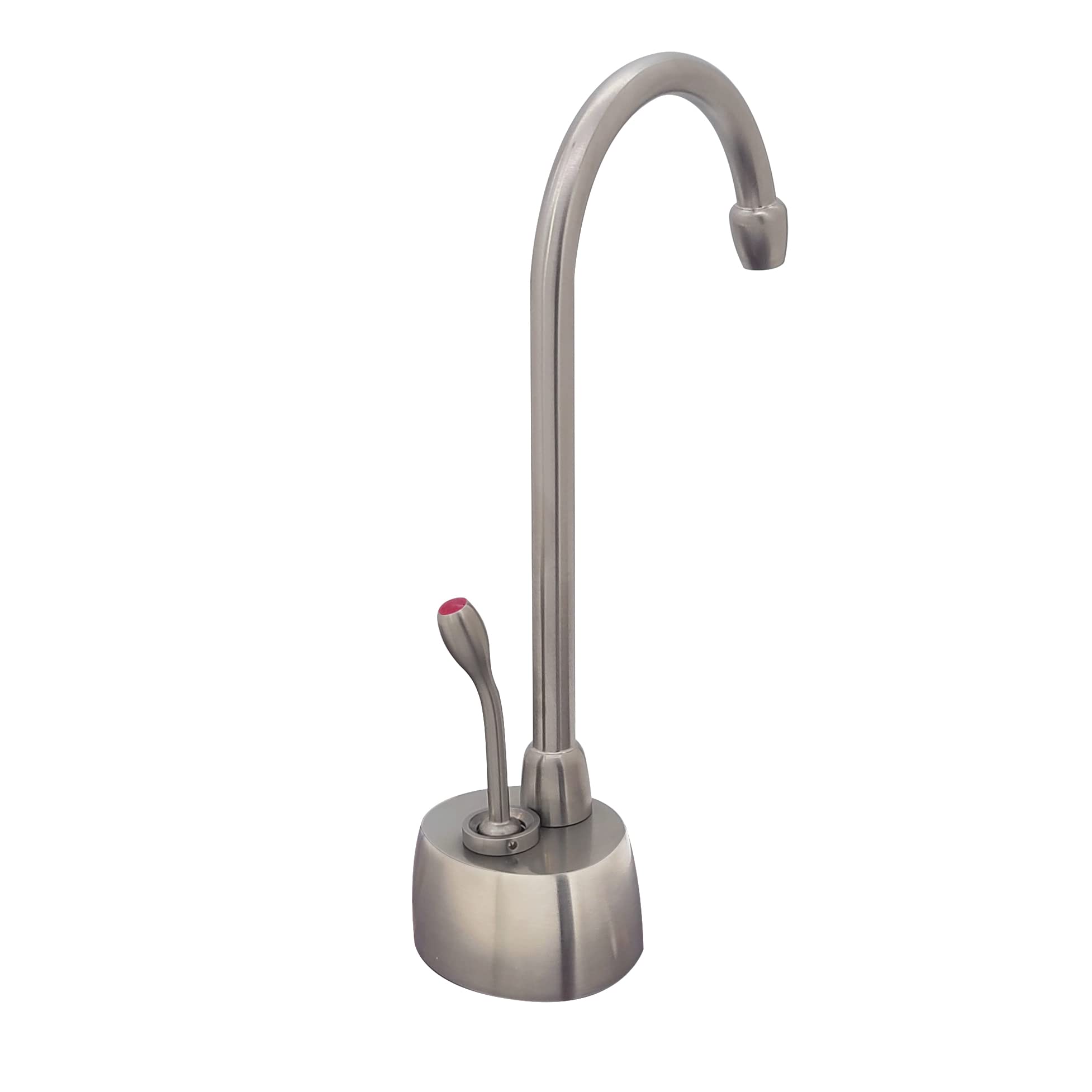 Westbrass DT1F271-20 9-Inch Single Handle Hot Water Dispenser Faucet with DigiHot Digital Tank System & Inline Water Filter - Stainless Steel - Perfect for Kitchen, Office, or Breakroom Instant Hot Water Needs