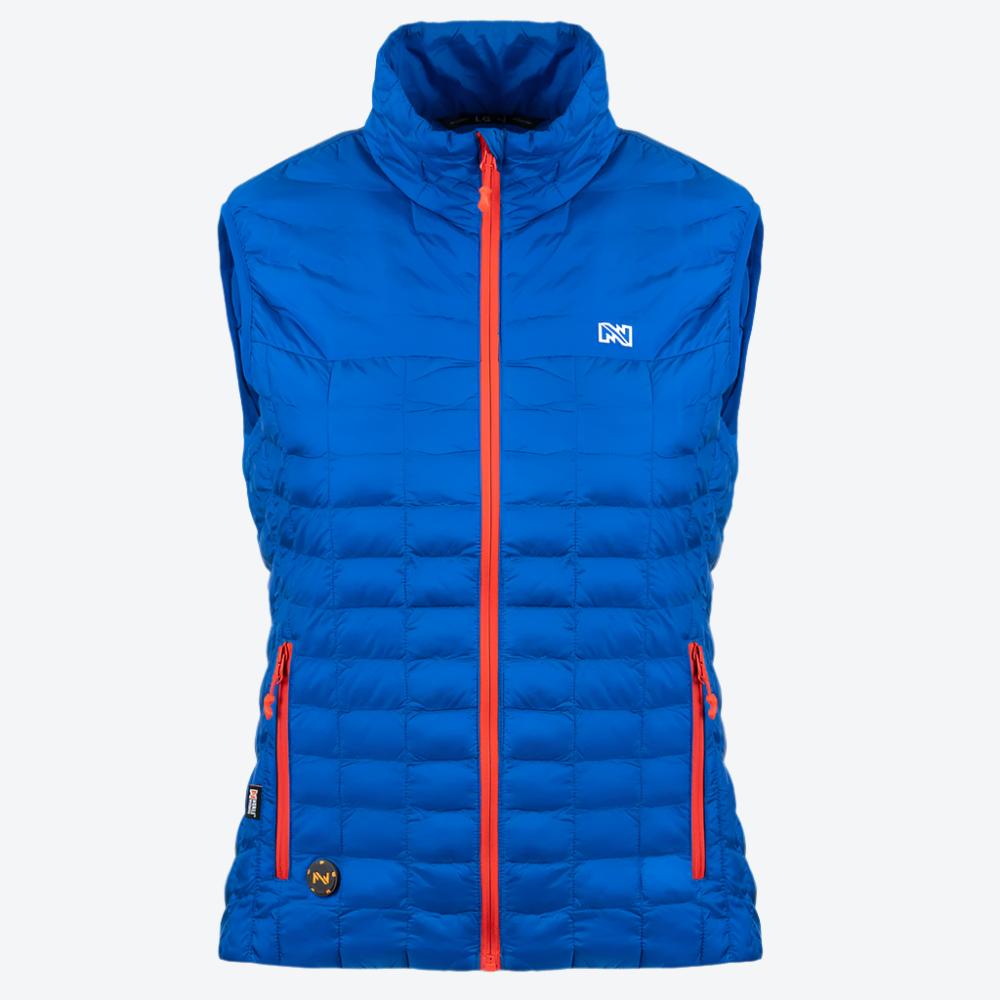 Women's Backcountry Heated Vest - Battery-Powered Winter Jacket for Outdoor Activities | Buffalo Blue | Perfect for Skiing, Hiking & Cold Weather Adventures