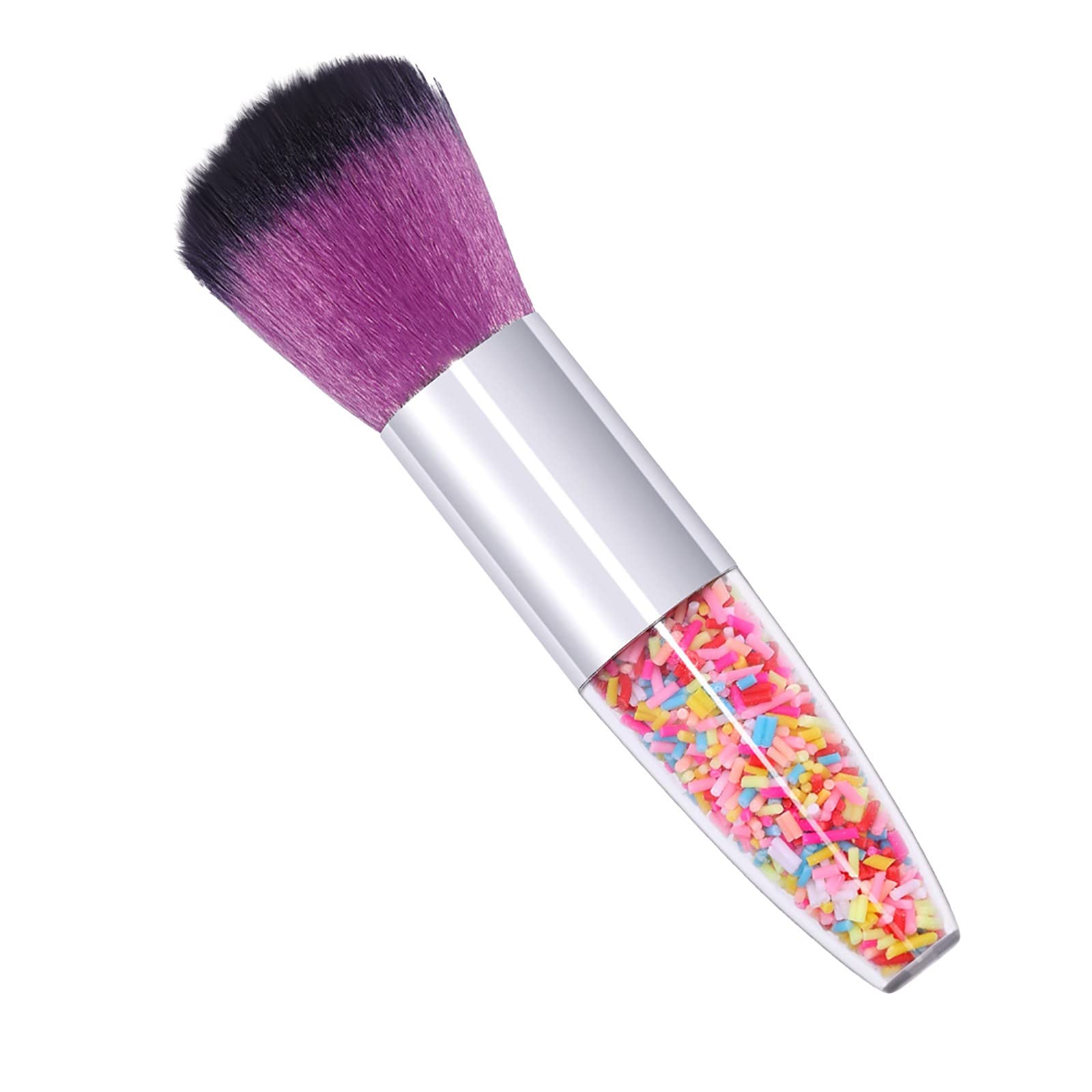 Portable Powder Blusher Brush for Travel - Soft White Bristles for Flawless Blush & Bronzer Application | Perfect for On-the-Go Makeup & Touch-Ups