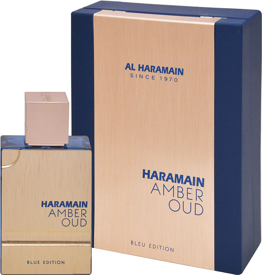 Al Haramain Amber Oud Bleu Edition 2.0 oz Eau De Parfum for Men - Luxury Arabian Scent for Date Night & Special Occasions