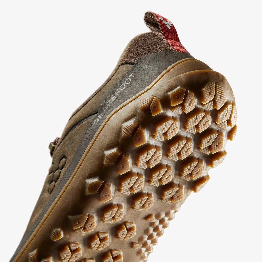 Vivobarefoot Men's Tracker Leather AT Low - Waterproof Barefoot Hiking Boots for Men | Lightweight & Durable Outdoor Adventure Shoes for Trail Running, Camping & Backpacking