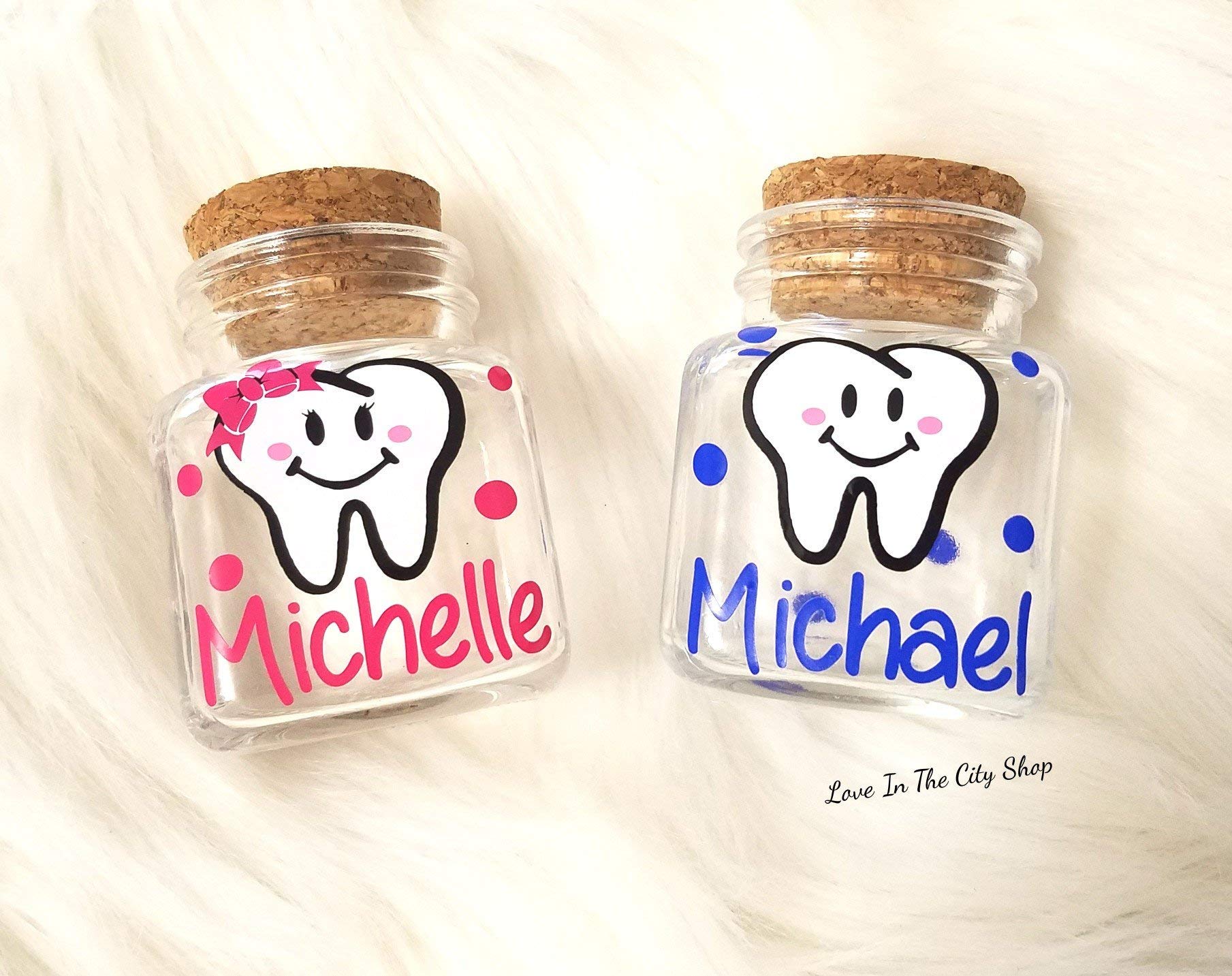Personalized Tooth Fairy Jar - Custom Tooth Keepsake Box for Kids, Baby Teeth Storage - Perfect Gift for First Lost Tooth & Childhood Memories (Nursery, Bedroom Decor)