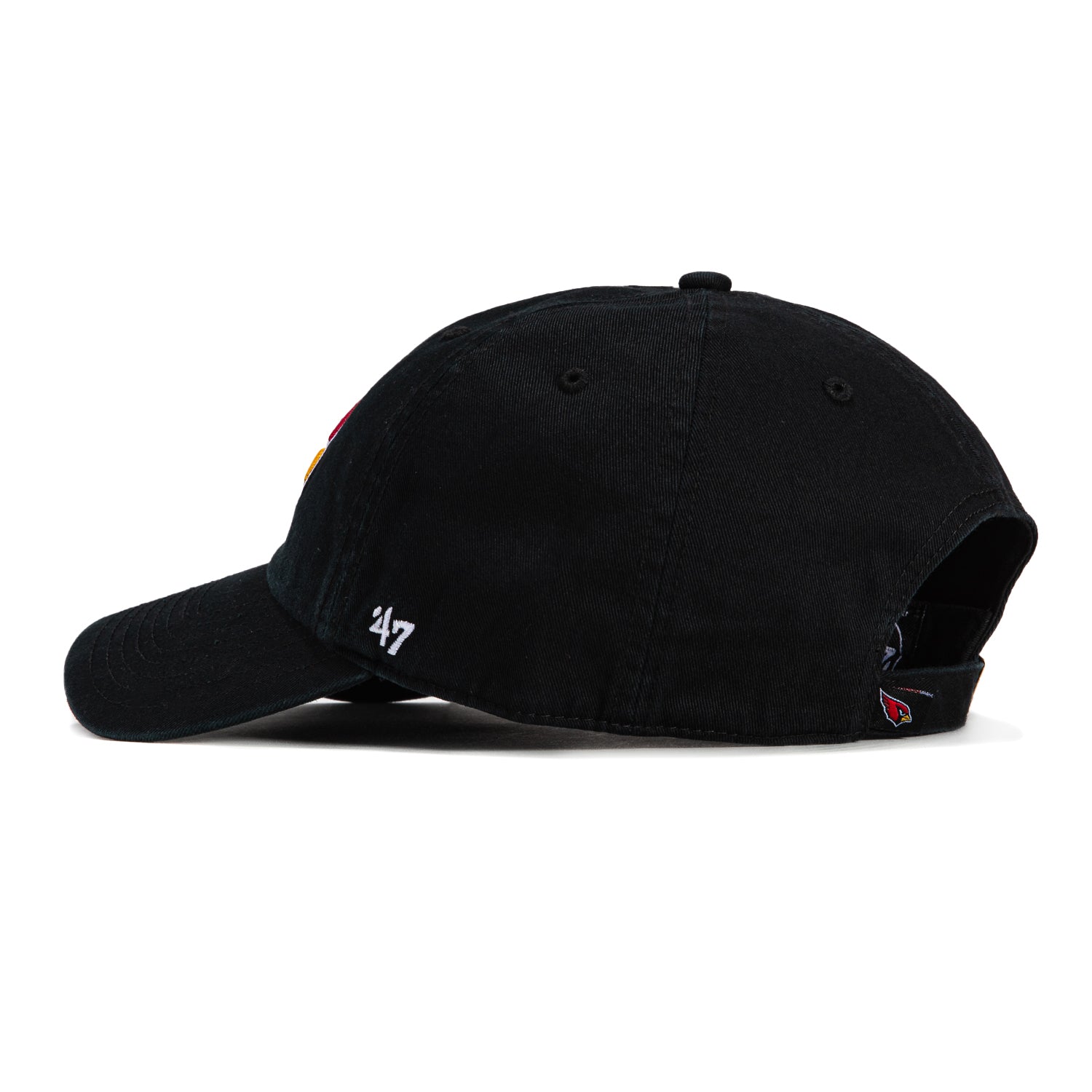 47 Brand Arizona Cardinals Cleanup Adjustable Baseball Cap - Black | NFL Fan Gear for Men & Women | Perfect for Game Day, Tailgating & Outdoor Activities