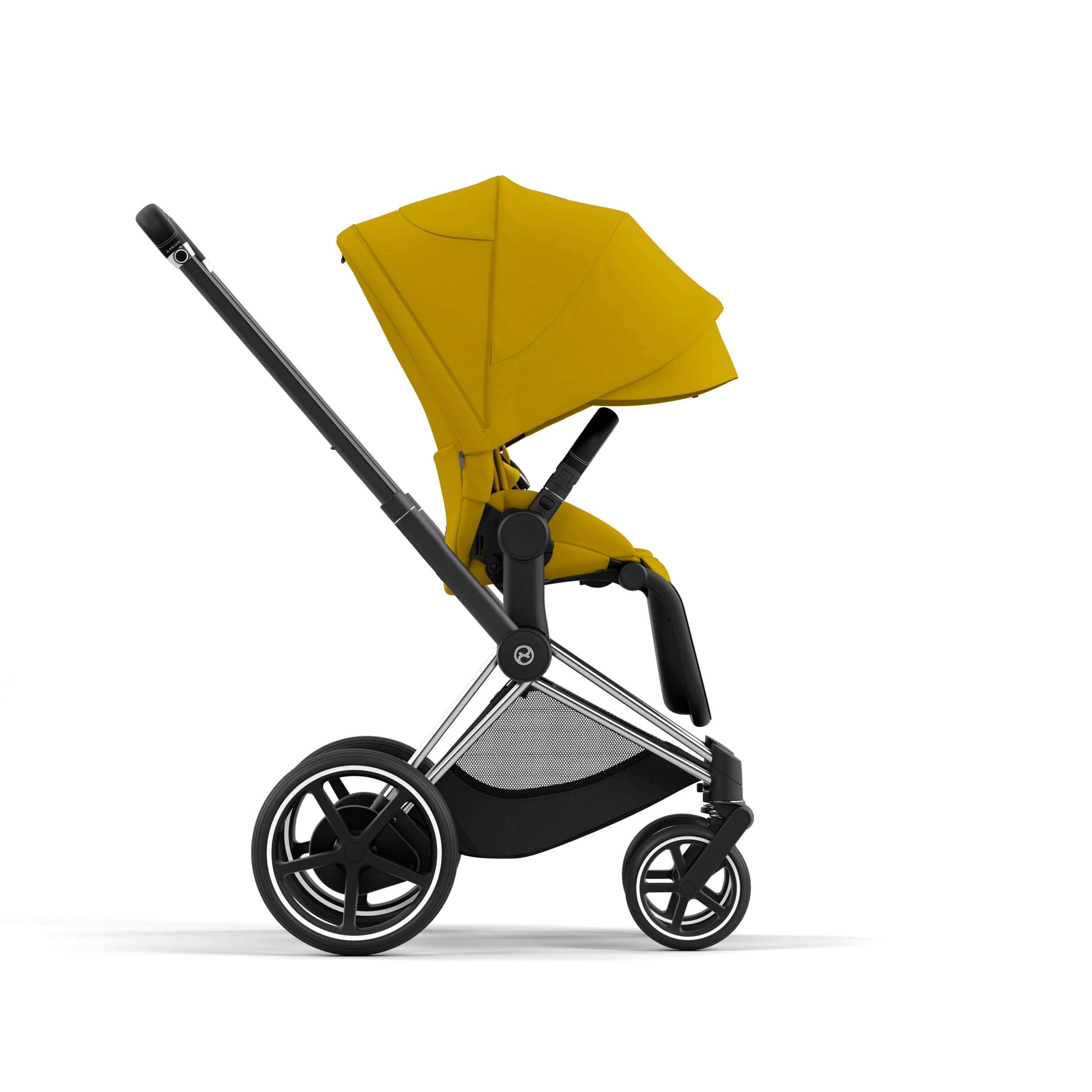 Cybex ePriam 2 Complete Stroller - Lightweight Chrome & Black Baby Stroller for Newborns to Toddlers | Perfect for City Walks, Shopping & Travel