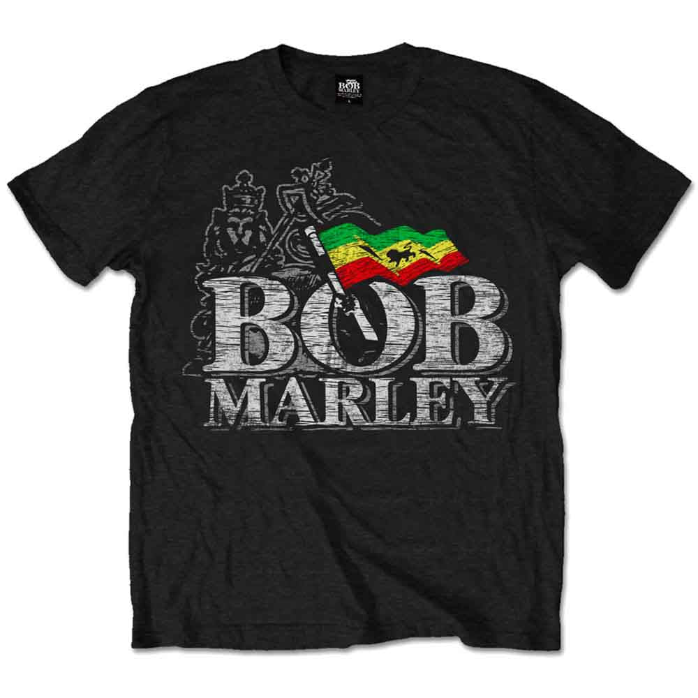 Vintage Bob Marley Distressed Logo Unisex T-Shirt - Reggae Music Fan Apparel for Concerts & Casual Wear