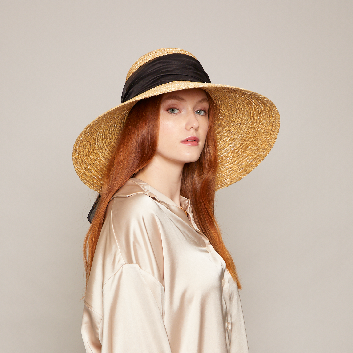 Mirabel Organza Wide Brim Sun Hat for Women - UV Protection Summer Beach Hat - Elegant Floral Wedding Hat for Outdoor, Garden Party & Vacation Accessories