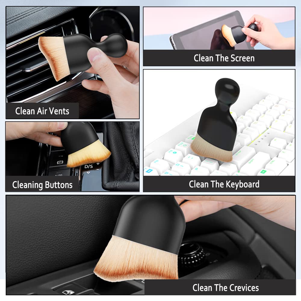 HAOBO Super Soft Car Dust Brush - 1Pcs Interior & Exterior Cleaning Brush for Cars, Air Vents, Leather, Computers | Perfect for Car Detailing, Home & Office Use