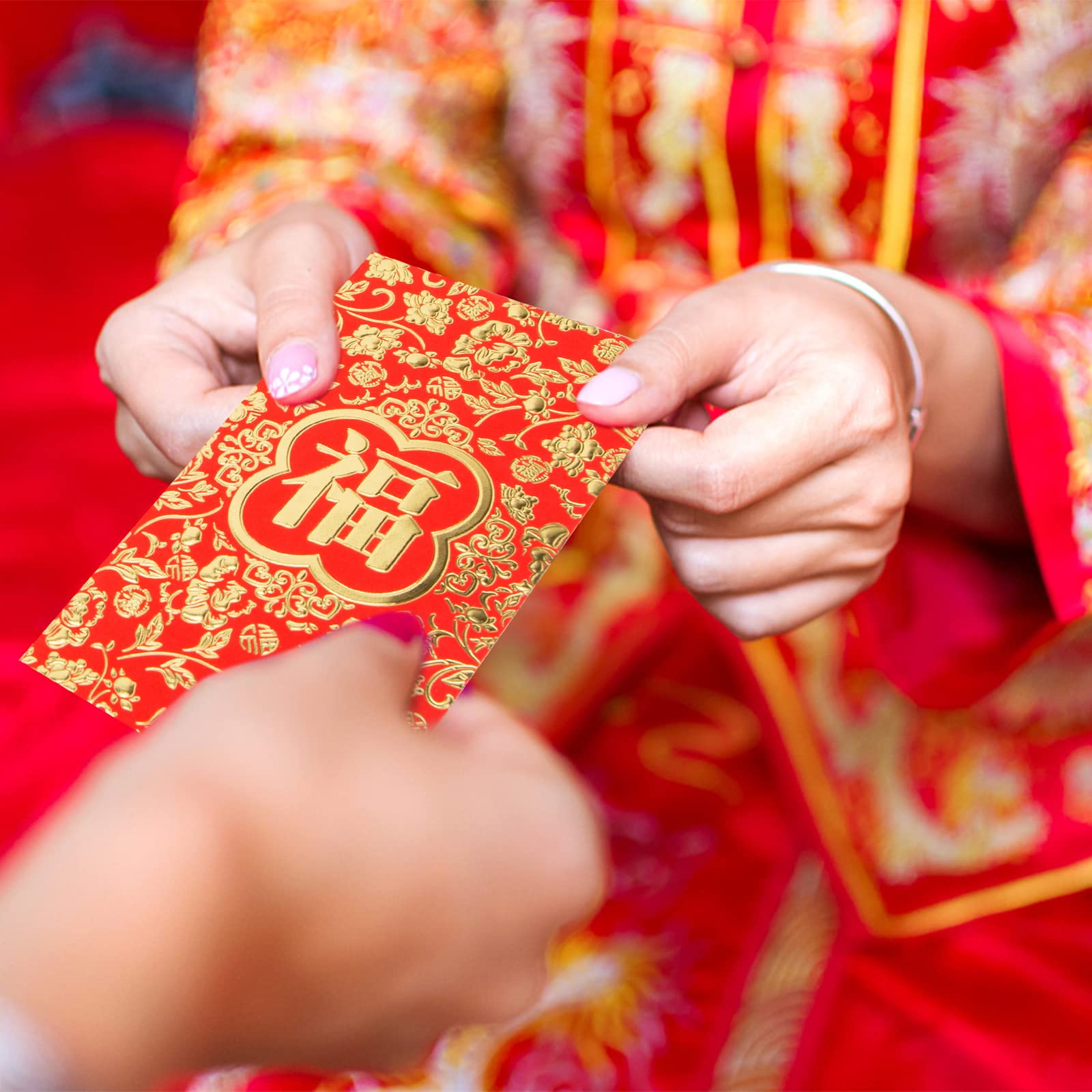 VGOODALL 2025 Chinese New Year Red Envelopes - 36PCS 6.6x3.5 Inch Lucky Money Gift Packets for Lunar New Year, Spring Festival, Weddings & Birthdays | Perfect for Gifting, Celebrations & Good Fortune Wishes