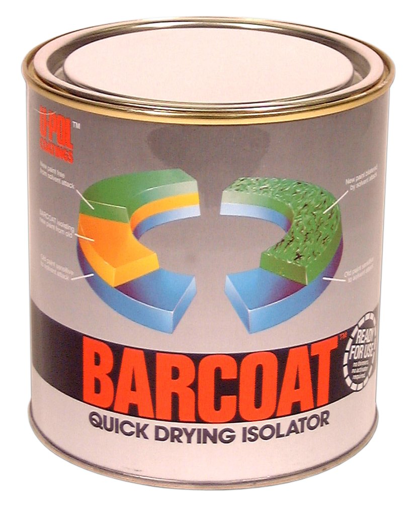 U-Pol 0720 BARCOAT Isolator Primer - 1 Liter Automotive Paint Sealer for Rust Prevention & Surface Preparation | Perfect for Car Restoration & DIY Projects