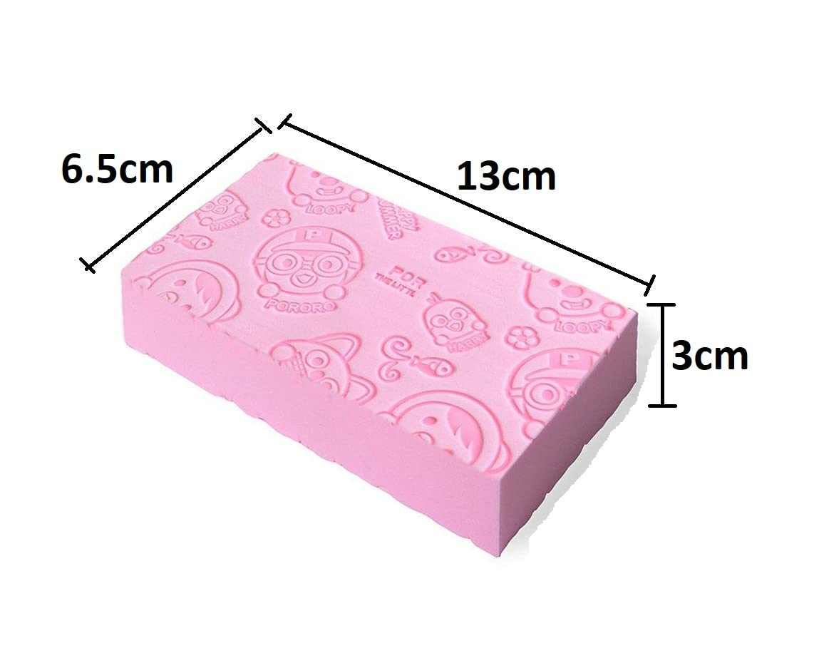 BESTOTTAM Exfoliating Bath Sponge for Women & Men - Skin Exfoliator, Face Scrubber & Dead Skin Remover - Pack of 2 - Perfect for Shower, Spa & Daily Skincare Routine