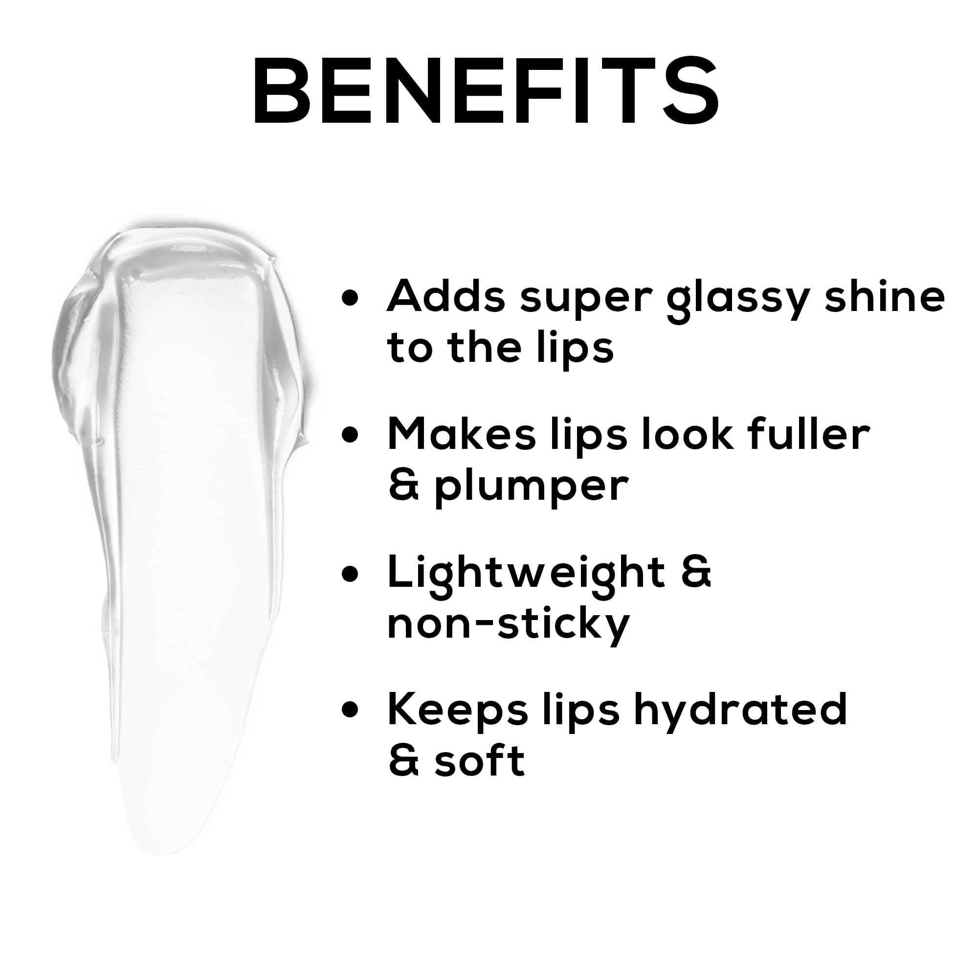 RENEE Hot Lips Clear Lip Gloss 4.5ml - Vitamin E Enriched High-Shine Formula | Lightweight Non-Sticky Hydrating Lip Gloss for Daily Wear & Special Occasions