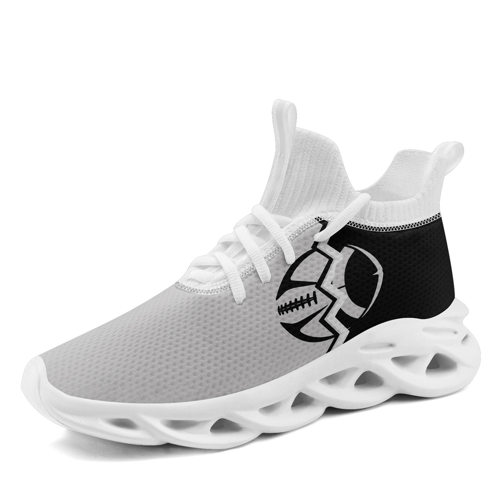 Custom Grey & Black Las Vegas MaxSoul Shoes and Hat Set - Personalized Combo for Men & Women | Perfect for Vegas Trips, Concerts & Streetwear Fashion