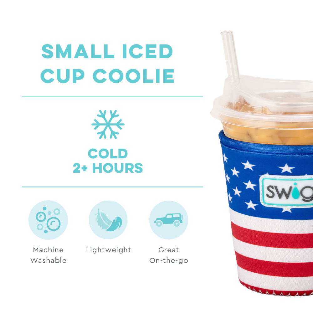 All American Small Iced Cup Coolie - Insulated Beverage Sleeve for Coffee, Soda & Cold Drinks - Perfect for Picnics, BBQs & Outdoor Activities