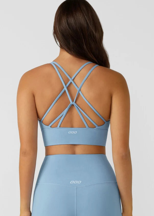 Lotus Longline Sports Bra for Women - High Support Yoga Bra with Moisture-Wicking Fabric - Perfect for Running, Gym Workouts & Yoga Classes