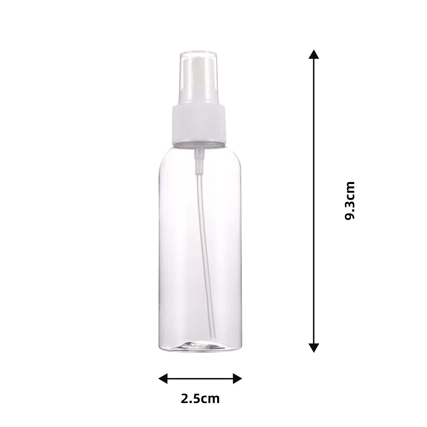 SHENLONG 3-Piece Fine Mist Spray Bottle Set - 20ML Transparent Refillable Travel Sprayers for Perfume, Cosmetics, Lotion & Hair Care - Portable Mini Plastic Bottles for Toiletry, Skincare & Home Use