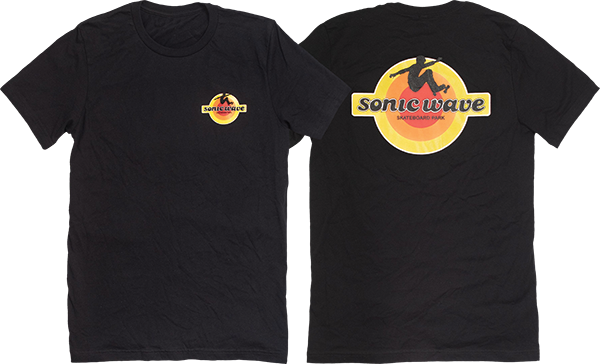 45rpm Sonic Wave Graphic T-Shirt for Men - Black Cotton Tee - Casual Streetwear & Music Lovers Outfit