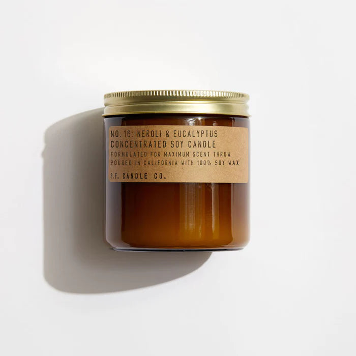 12.5oz Classic Soy Candle - Neroli & Eucalyptus Scented, Natural Wax, Long-Lasting Fragrance for Home, Office, Spa & Relaxation