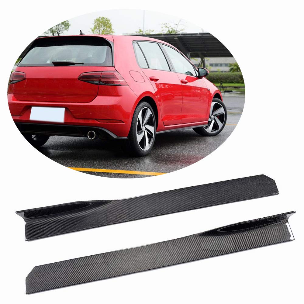 Universal Carbon Fiber Car Side Skirts for Volkswagen VW Ameo Fox Polo Vento Beetle Golf Jetta MK5 MK6 MK7 Passat - 45.28