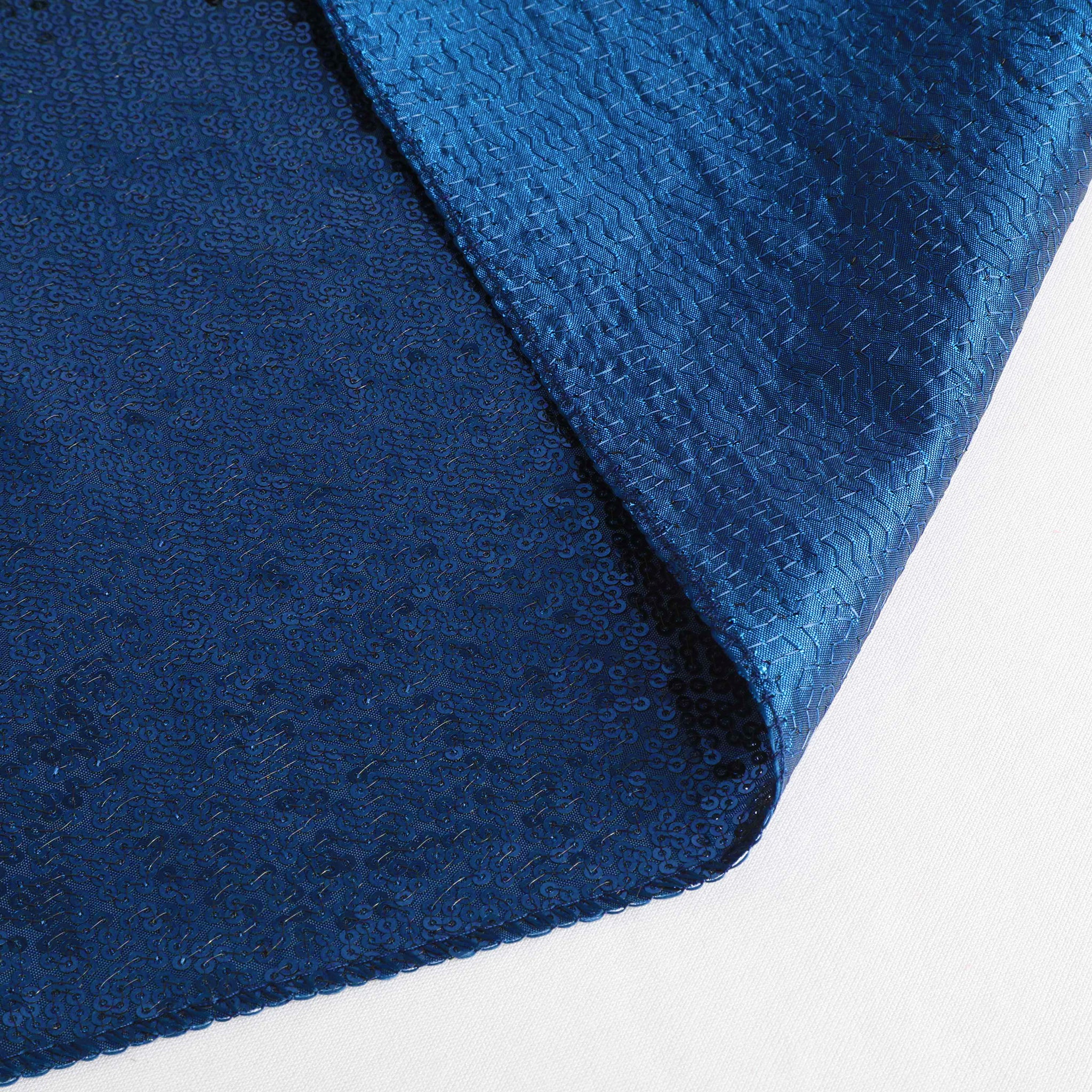 Glitz Sequin Table Runner Navy Blue (New Tone) - Elegant Dining Table Decor for Weddings, Parties & Holiday Celebrations
