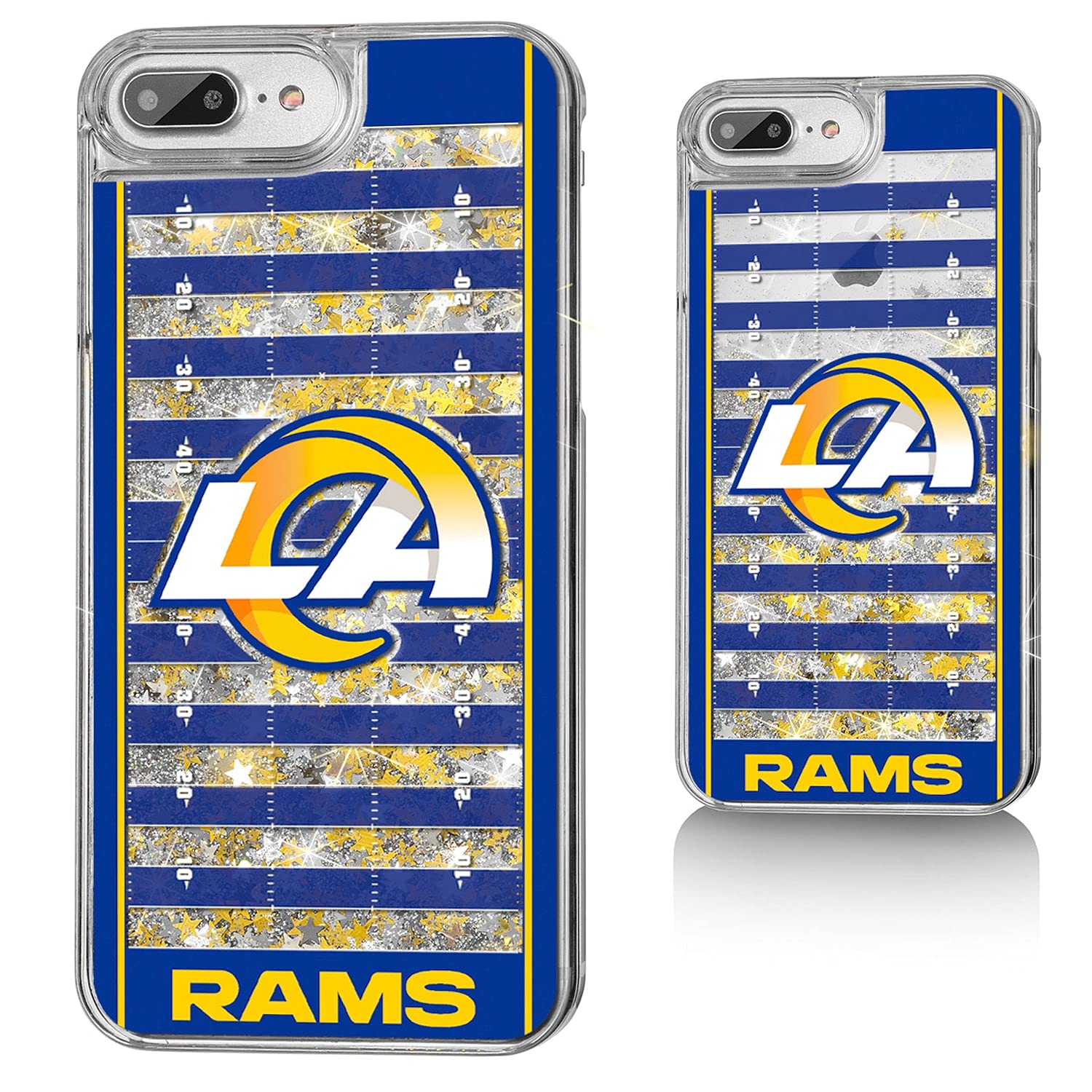 Los Angeles Rams iPhone Glitter Case - Stylish Protective Cover for iPhone 12/13/14 Pro Max | Perfect for Football Fans & Game Day Accessories