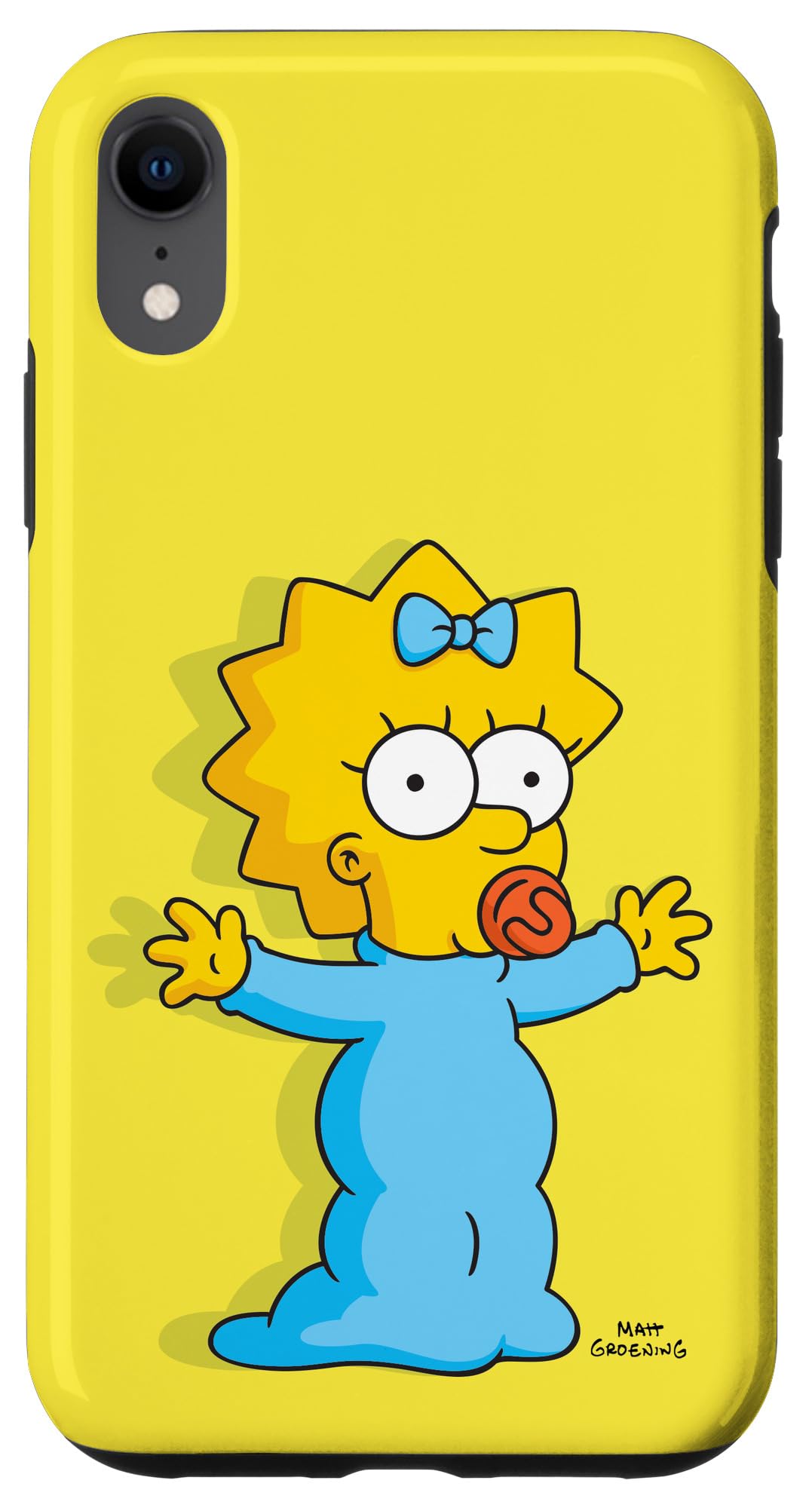 iPhone XR The Simpsons Maggie Simpson Sunshine Yellow Protective Phone Case - Durable Cover for Everyday Use, Perfect Gift for Fans