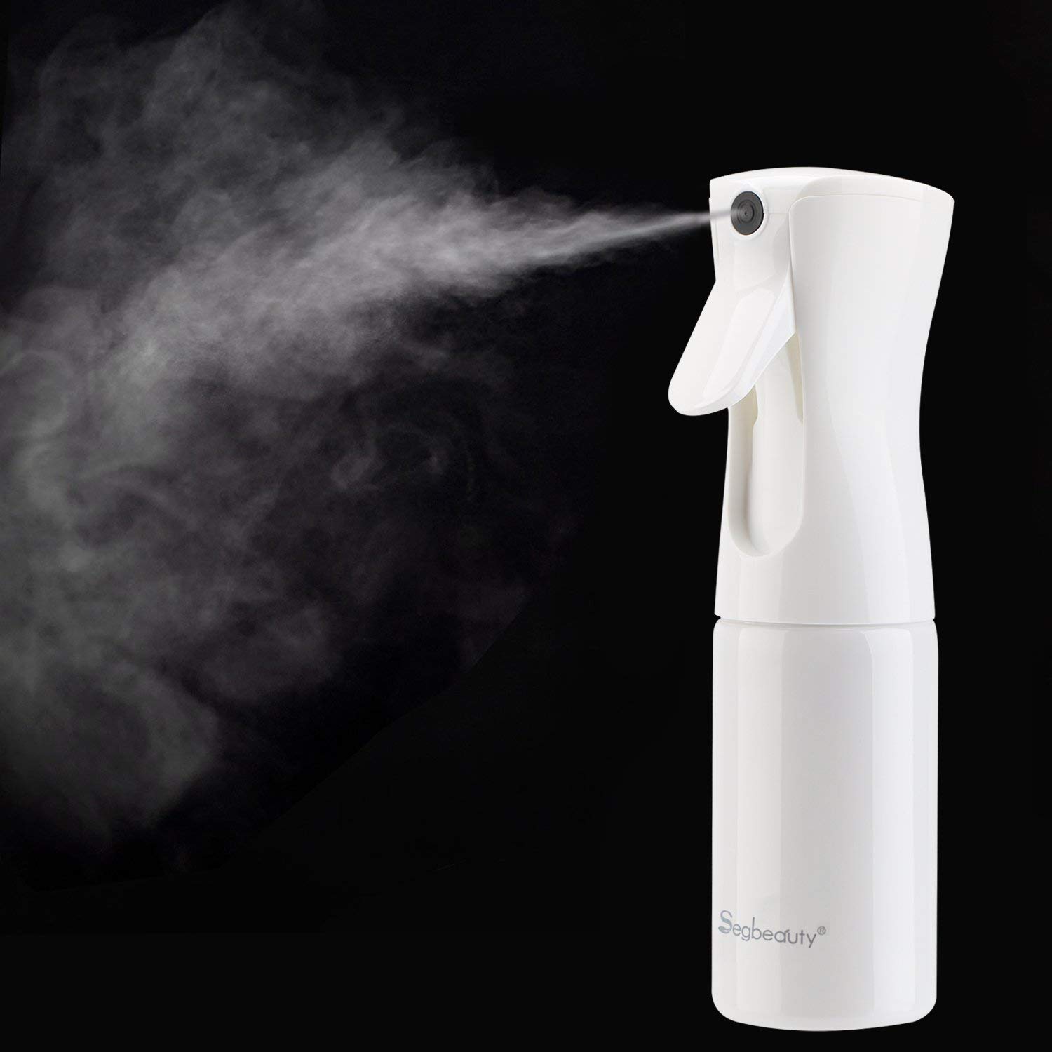 KIRA Continuous Fine Mist Spray Bottle for Curly Hair - 160ml Black | Salon-Grade Hair Styling Mister, Plant Watering Sprayer, Ironing & Cleaning Solution | Perfect for Salons, Home Hair Care, Gardening & Household Use