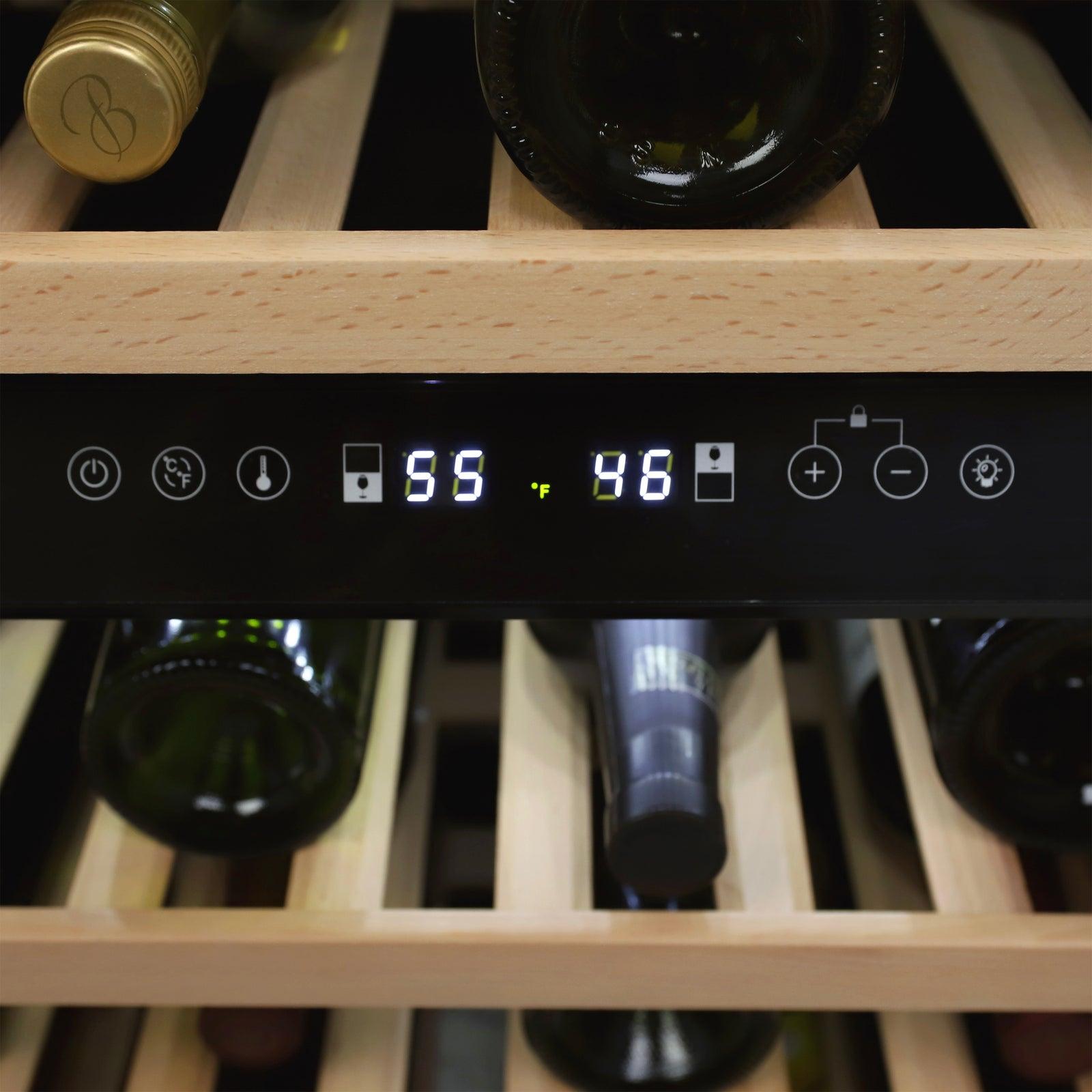 Avanti WCD46DZ3S 43-Bottle Dual Zone Wine Cooler - Premium Designer Series for White & Red Wine Storage - Perfect for Home Bars, Restaurants, and Wine Cellars