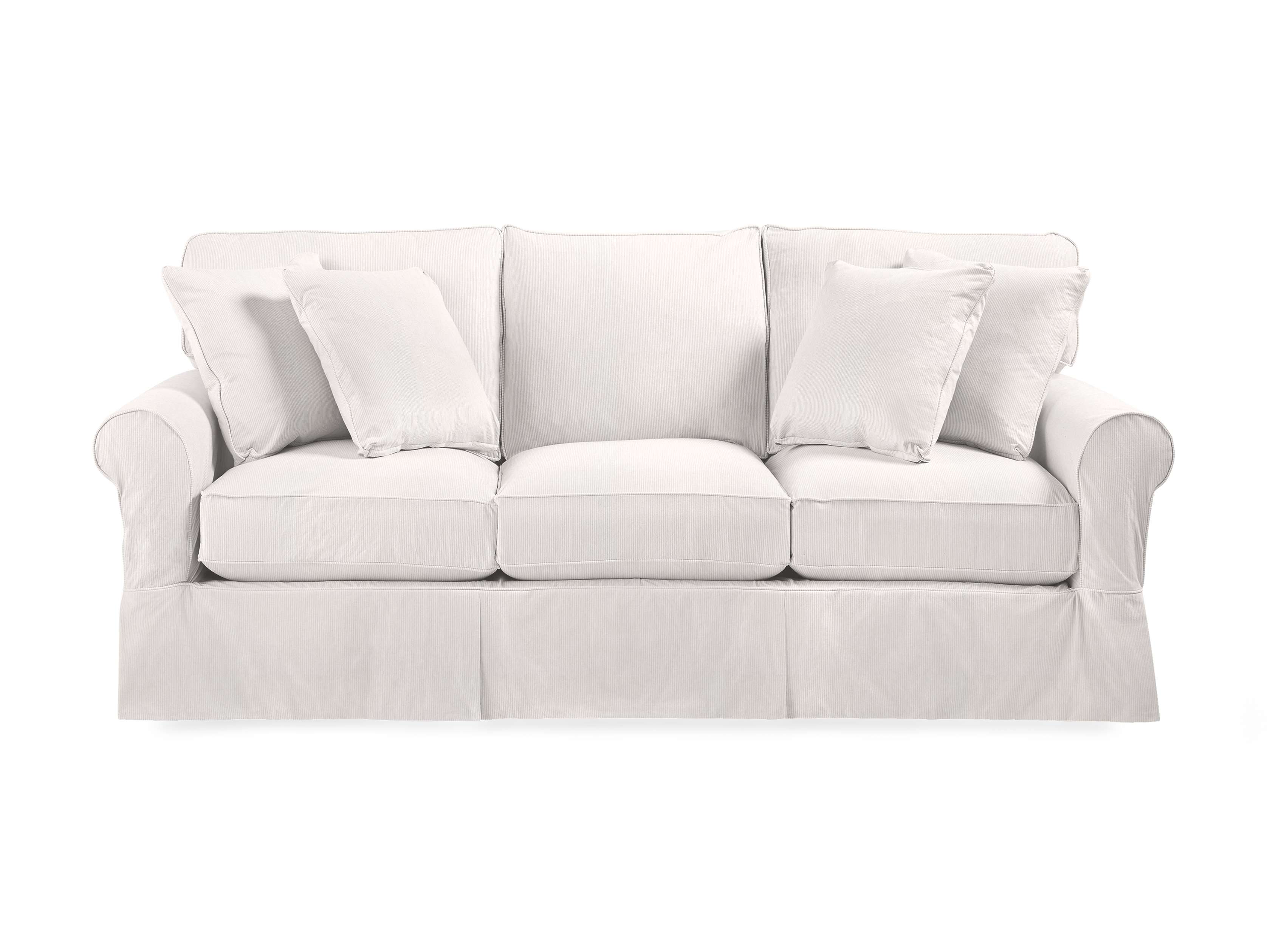 Baldwin Slipcovered Sofa - Comfortable & Stylish Living Room Furniture for Home Decor | Perfect for Cozy Living Spaces & Family Gatherings