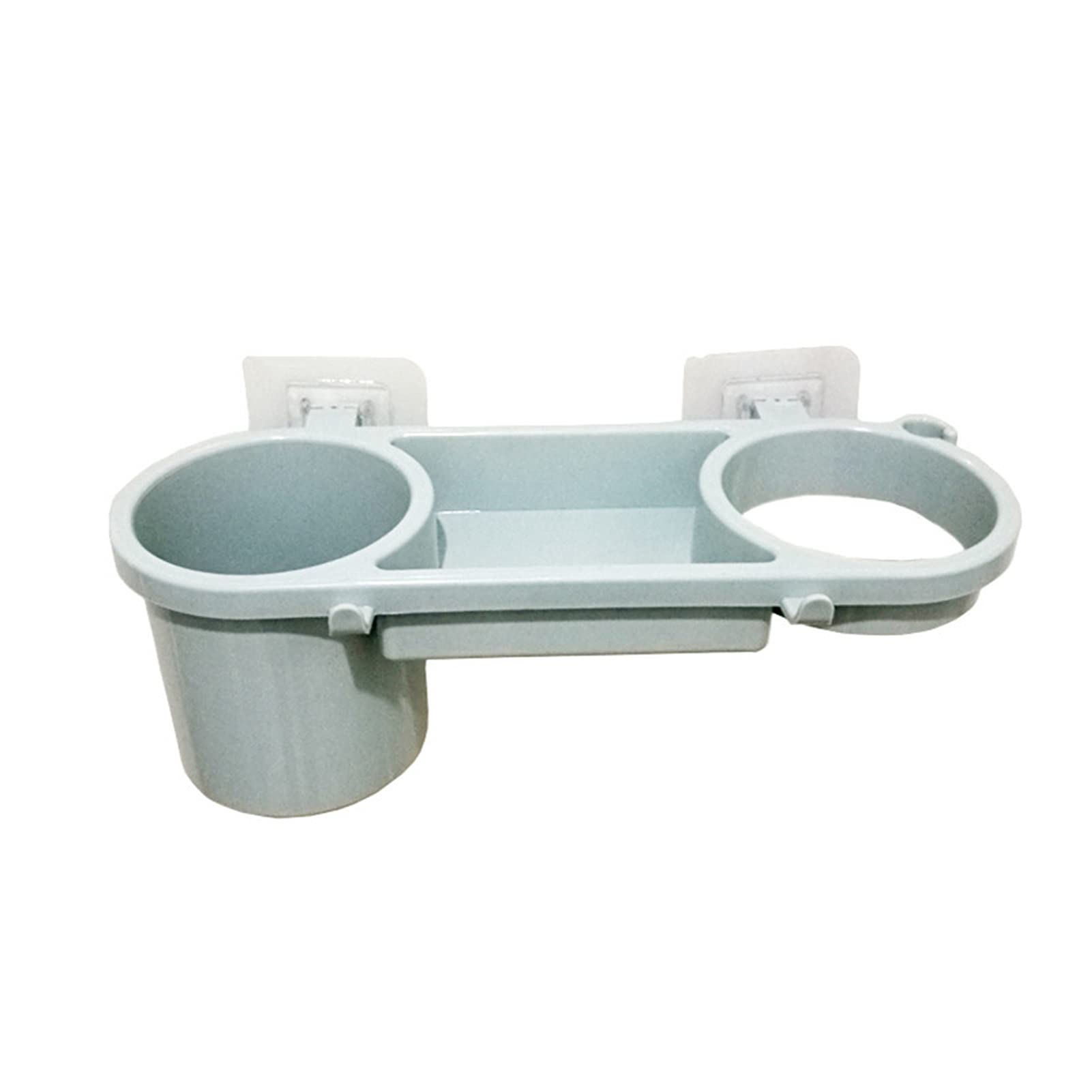 ABS Wall Mount Hair Dryer Holder - Sturdy Adhesive Bathroom Organizer for Hair Tools, Blow Dryer Storage Rack - Perfect for Small Bathrooms, Vanities & Salon Style Organization (Color: C)