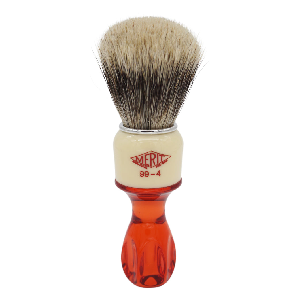 Heritage Collection Semogue Mistura 24mm Badger & Boar Shaving Brush - Premium Cream & Red Merit 99 Handle - Perfect for Wet Shaving & Grooming Rituals