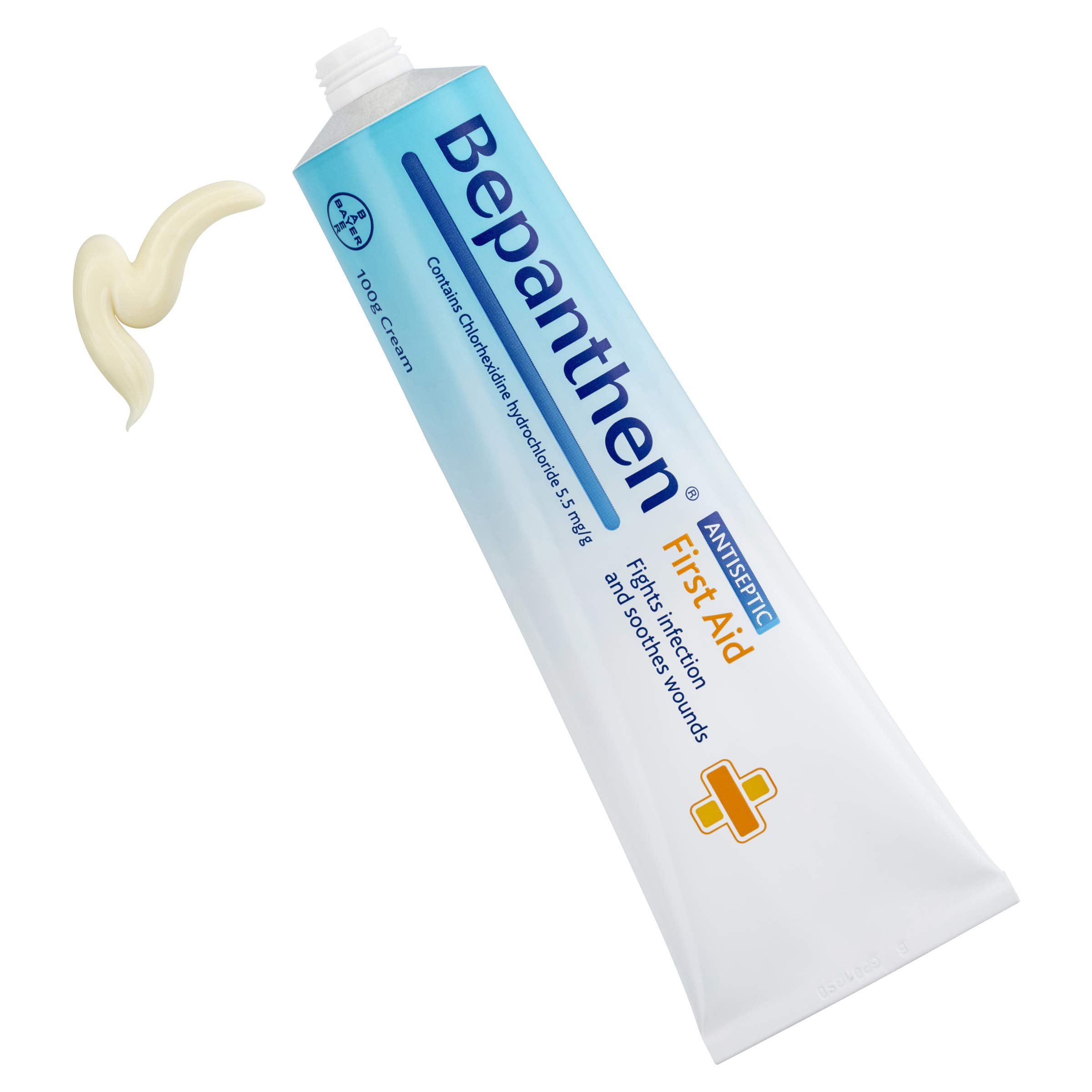 Bepanthen First Aid Antiseptic Cream 100g - Wound Healing Ointment for Cuts, Burns & Skin Irritations | Perfect for Home, Travel & Emergency Kits