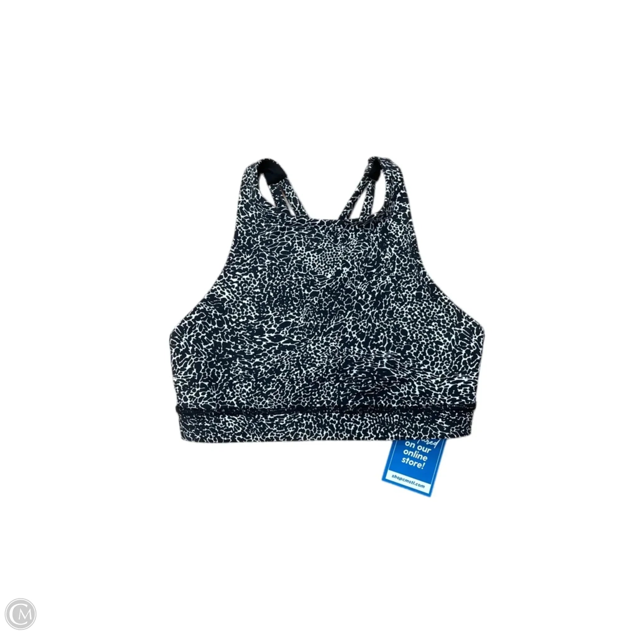 Lululemon Black & White Athletic Bra Size 4 - High Support Workout Sports Bra for Running, Yoga & Gym
