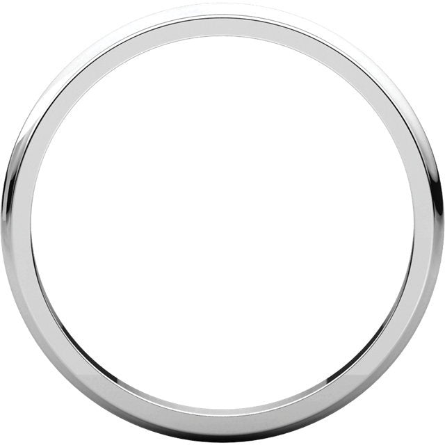 14K Gold 2mm Half Round Edge Wedding Band for Men - Perfect for Engagement, Anniversary & Everyday Wear