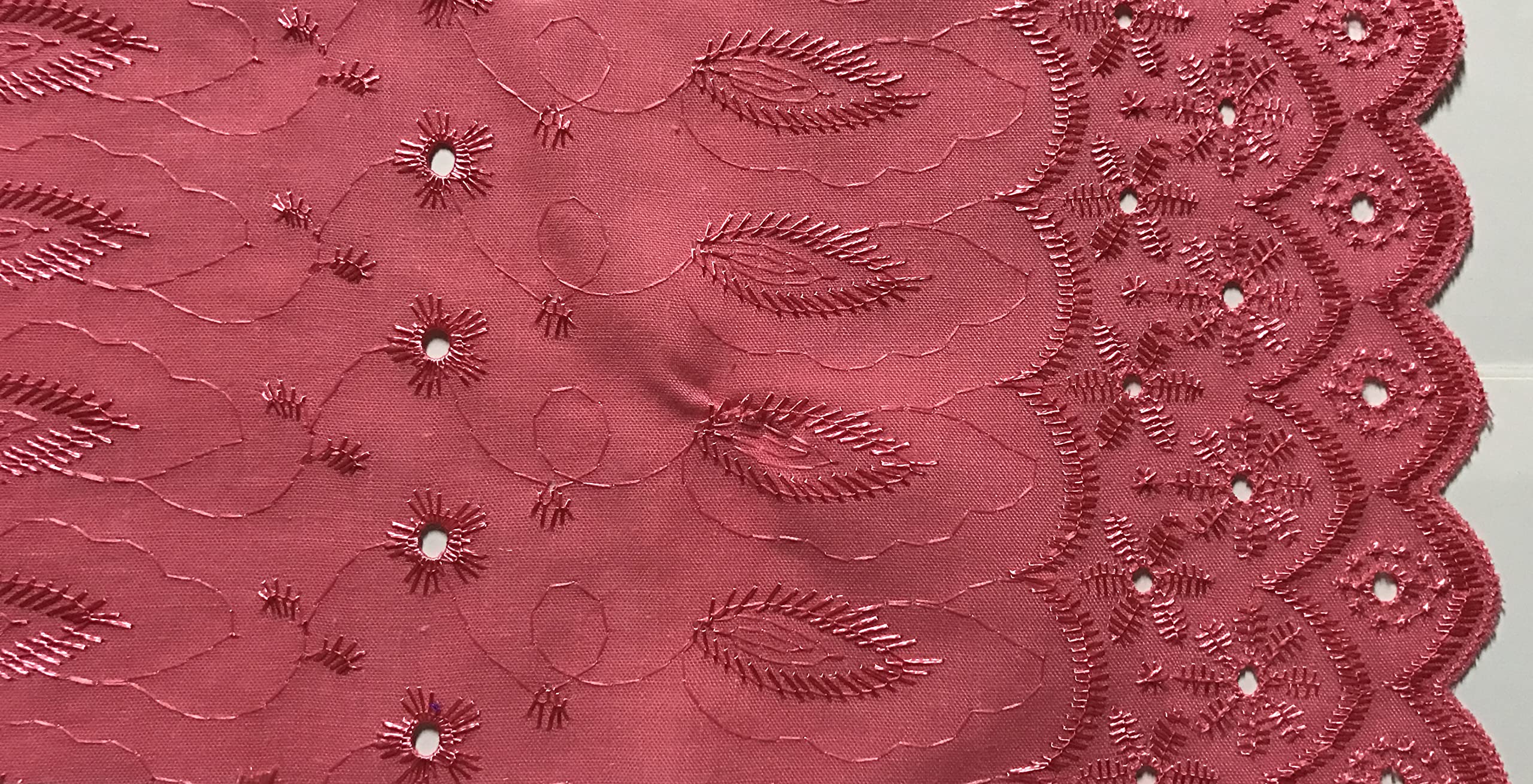 Cotton Eyelet Curtain Panels 42x120