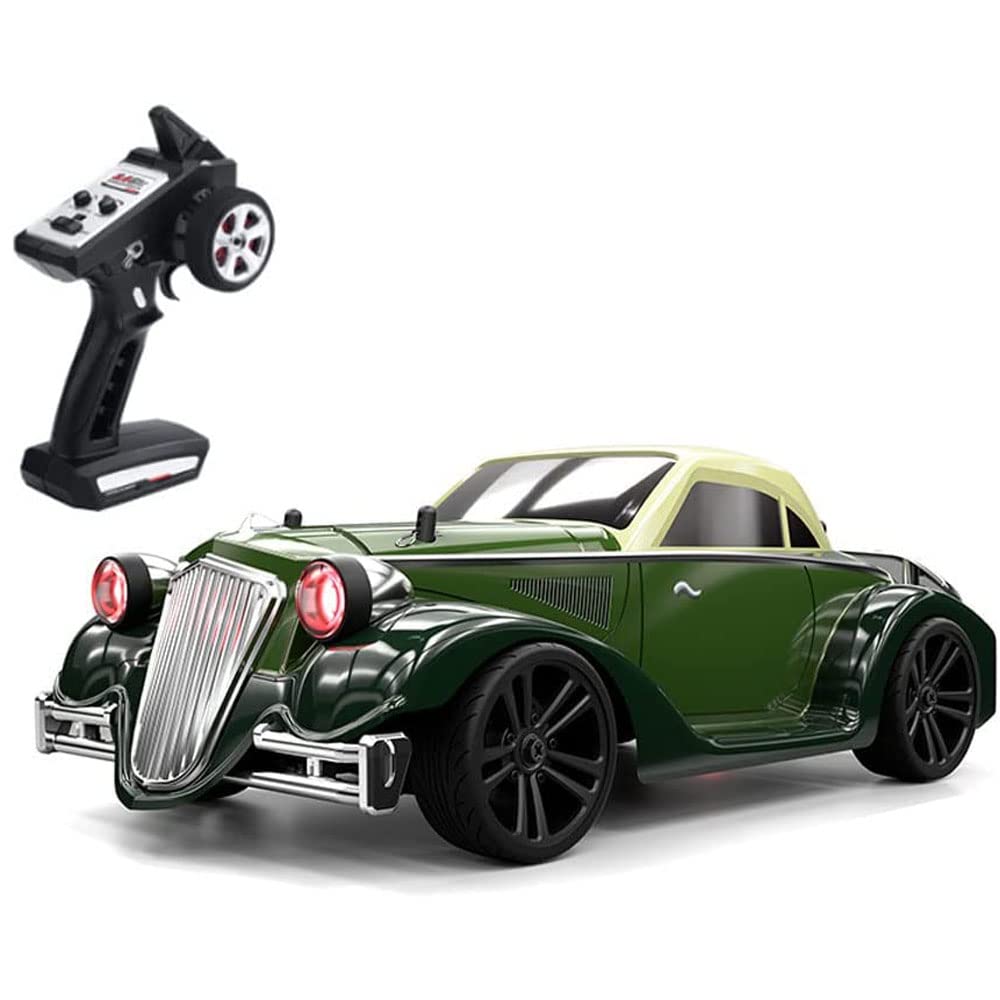 High Speed 1:16 Scale Remote Control Car - 35KM/H 4WD Off Road RC Monster Truck for Kids & Adults, 2.4GHz All Terrain Toy Truck with LED Lights & 390 Motor - Perfect Gift for Boys & Girls - Ideal for Backyard Racing, Off-Road Adventures and Indoor Play